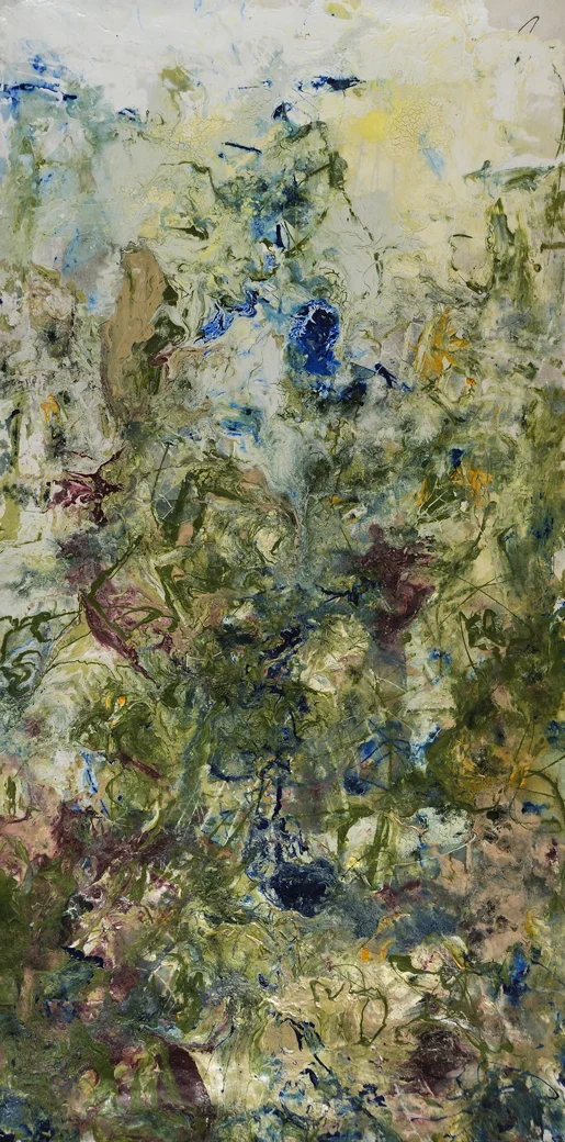 Ubud #2 Latex and Oil on canvas 34" x 62" Click image to enlarge ⦿ Inquire