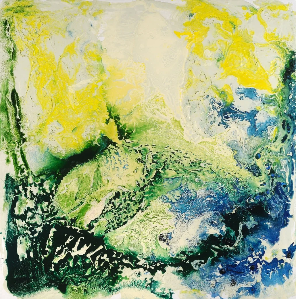 Dreams of Summer Latex and Oil on canvas 30" x 30" Click image to enlarge ⦿ Inquire