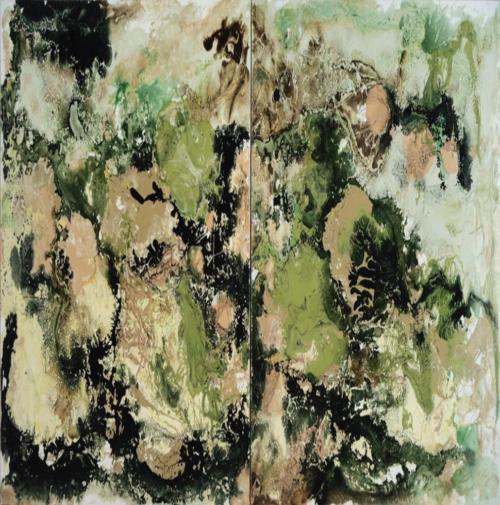 For Dai-Chien Latex and Oil on canvas 30" x 60" Click image to enlarge ⦿ Inquire