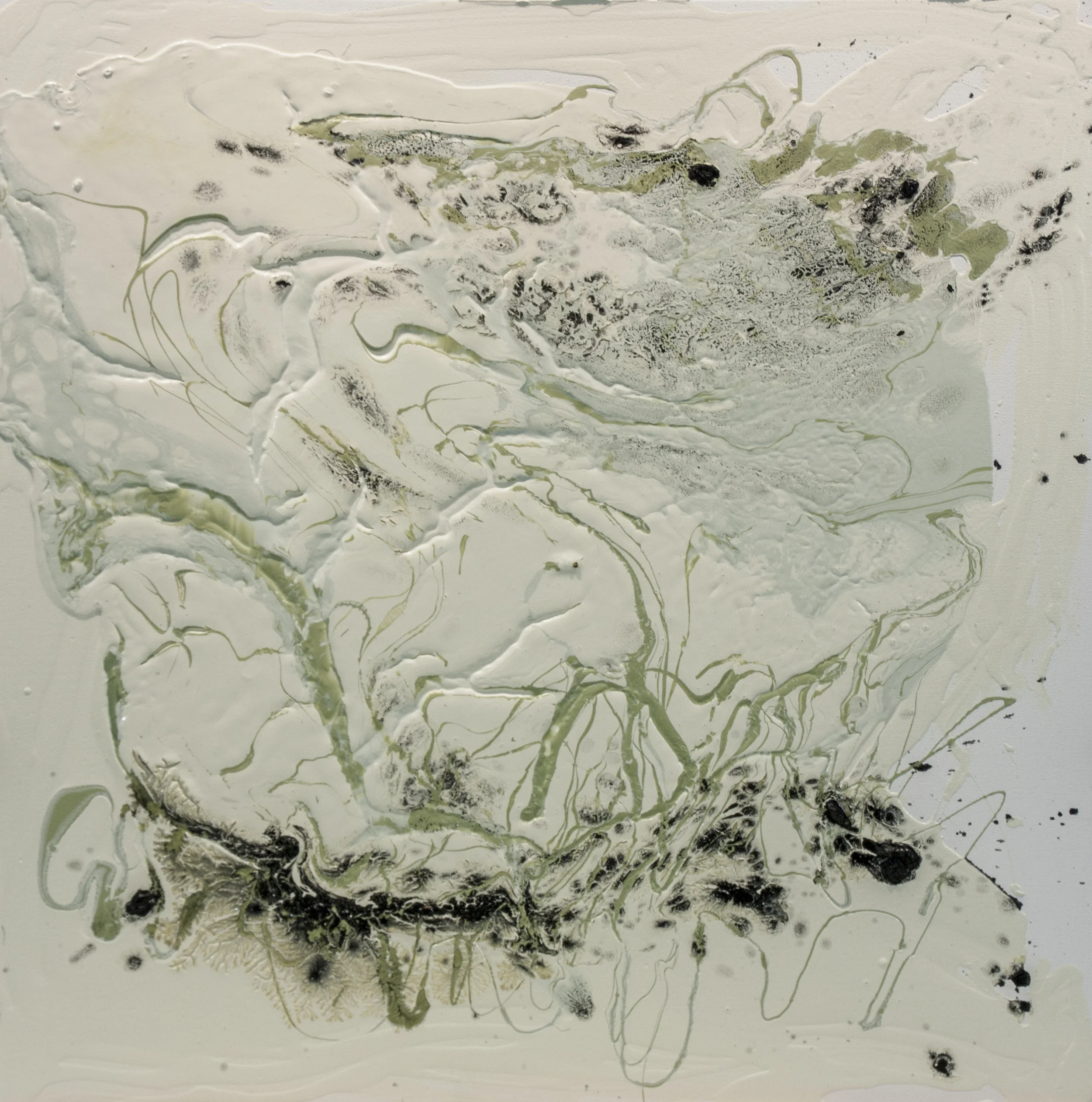 Kathryn Camicia Latex and Oil paint on canvas 30” x 30” Click here to Inquire