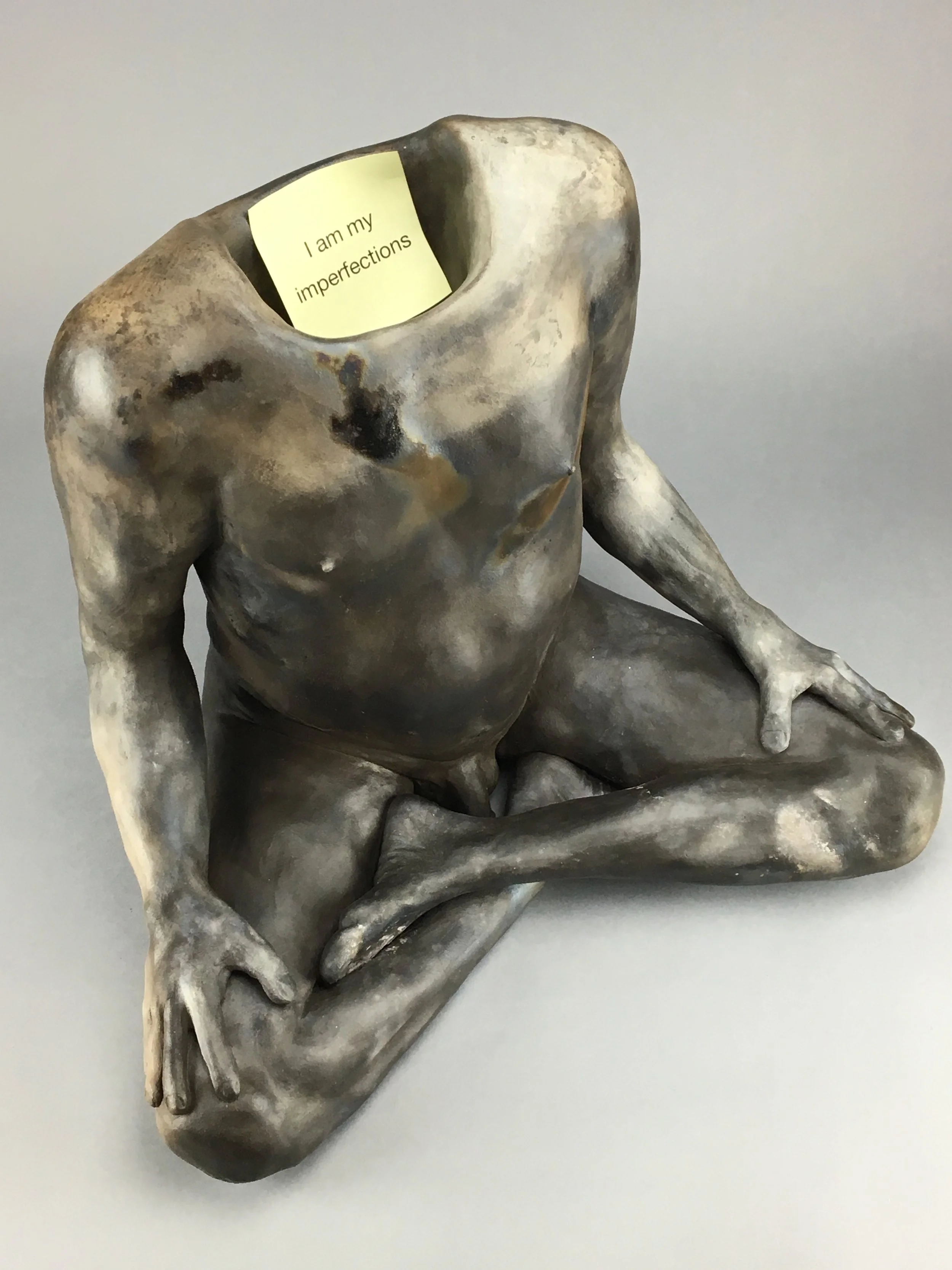 Notes to Self Pit-fired Ceramic, paper 19" x 14" x 16" Click image to enlarge ⦿ Inquire