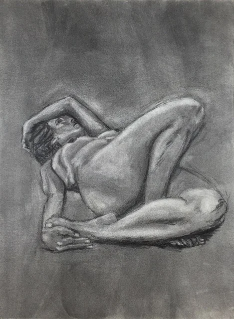In the Beginning (1995) Charcoal 17" x 23" Click image to enlarge