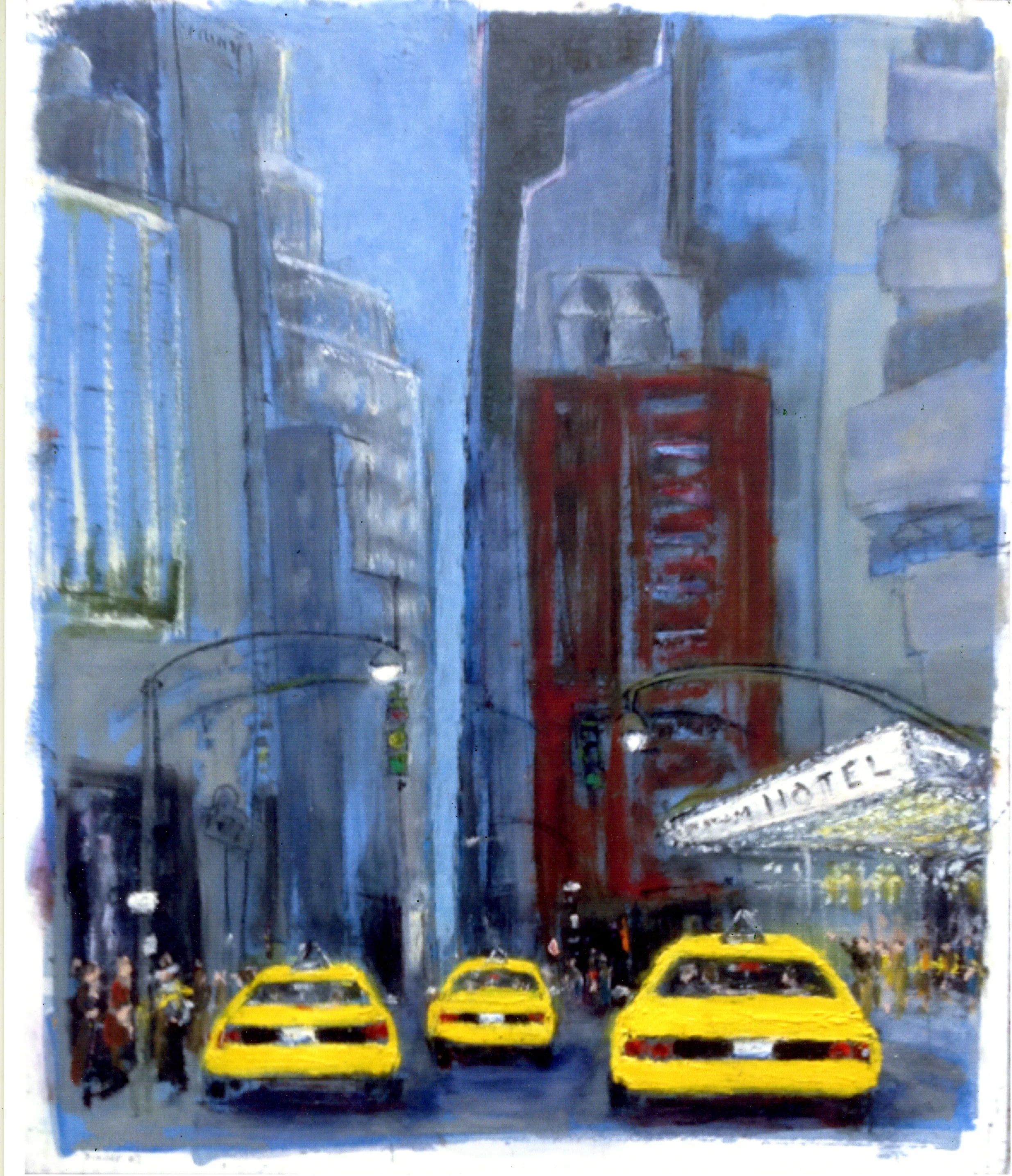 Evening Bustle Oil on wood panel 24” x 20” x 1/2” Click image to enlarge ⦿ Inquire