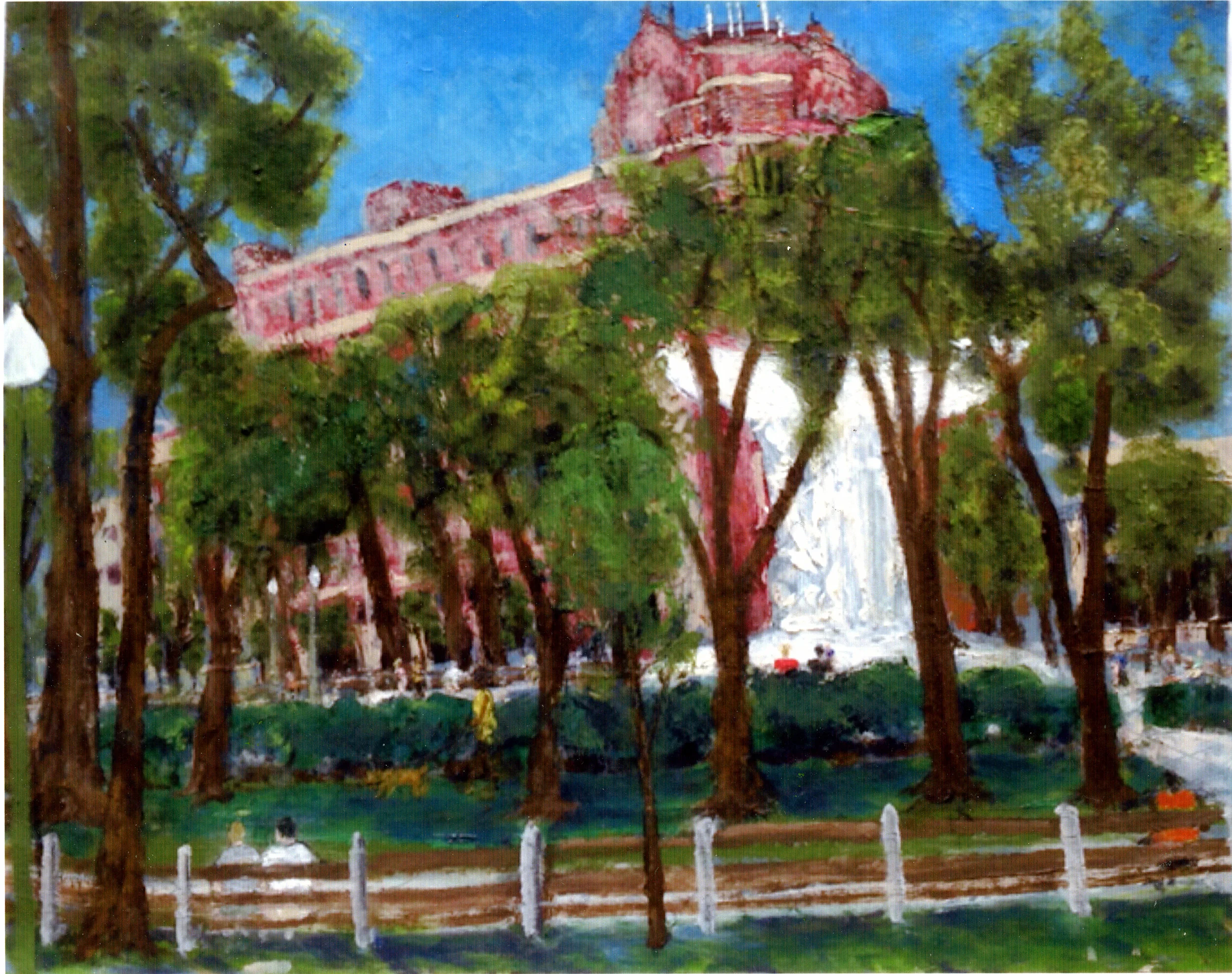 Dupont Circle Oil on paper 14-1/4” x 18” Click image to enlarge ⦿ Inquire