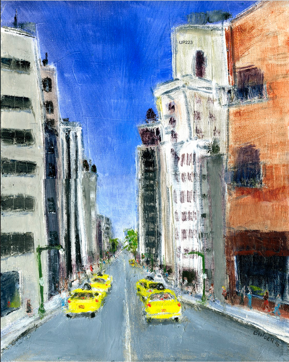 30th &amp; 9th (East) Oil on stretched canvas 14” x 11” Click image to enlarge ⦿ Inquire