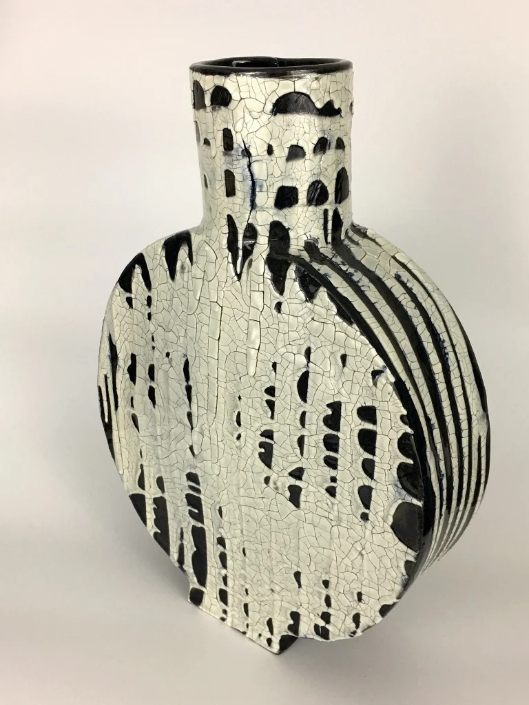 Large Ceramic Vase , Stoneware and Glaze. 15” x 11”. 2017.