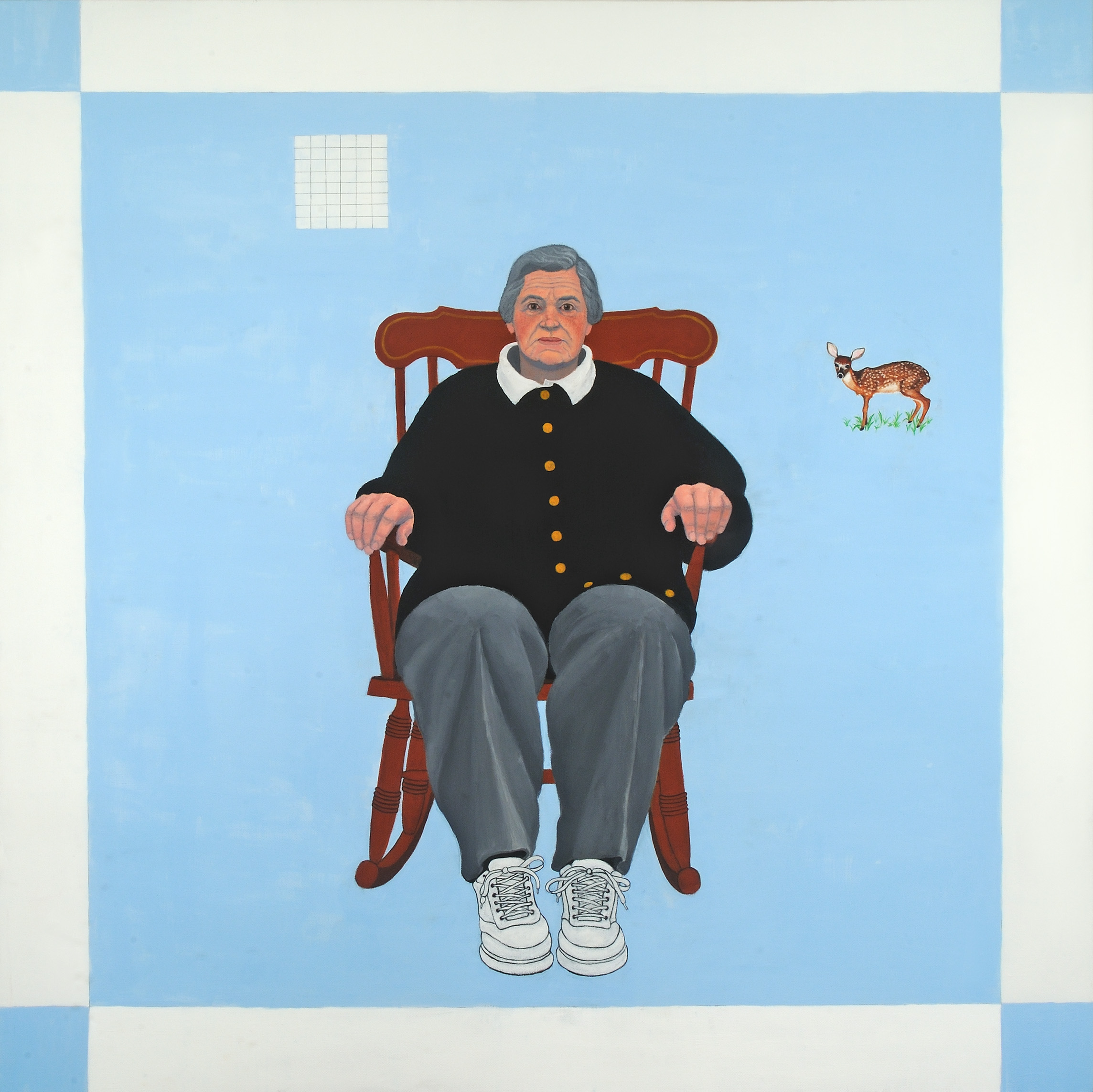 Homage to Agnes Martin Oil on canvas 36” x 36”