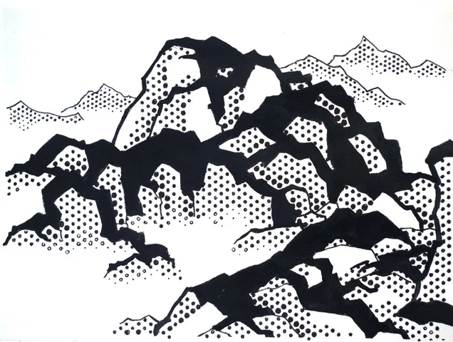 Not Strictly Traditional Acrylic and Sharpies on paper 14” x 18” Click image to enlarge ⦿ Inquire