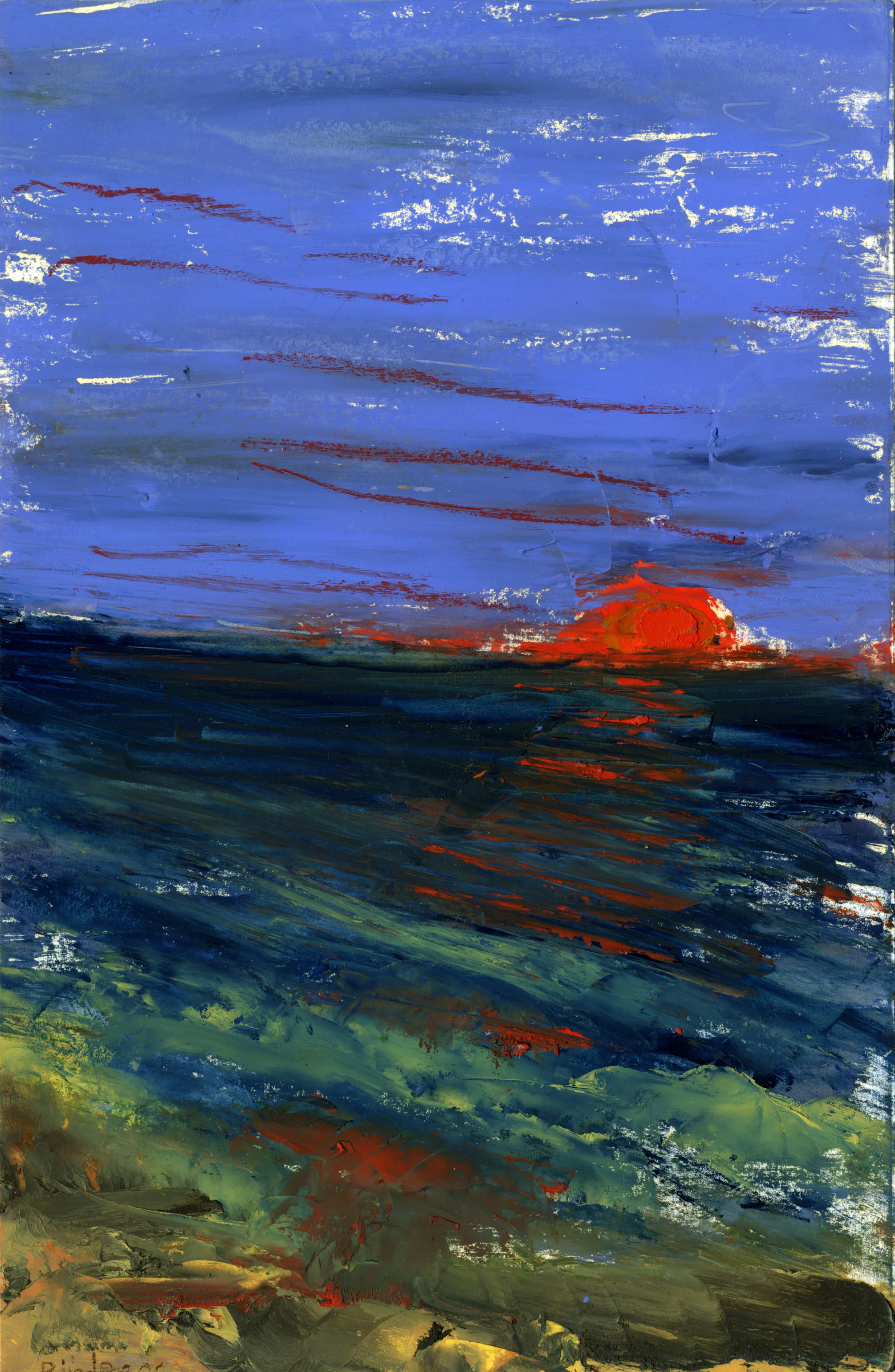 Sanibel Sunset IV of IX Oil on paper 8 1/2” x 5 1/2” Click image to enlarge ⦿ Inquire