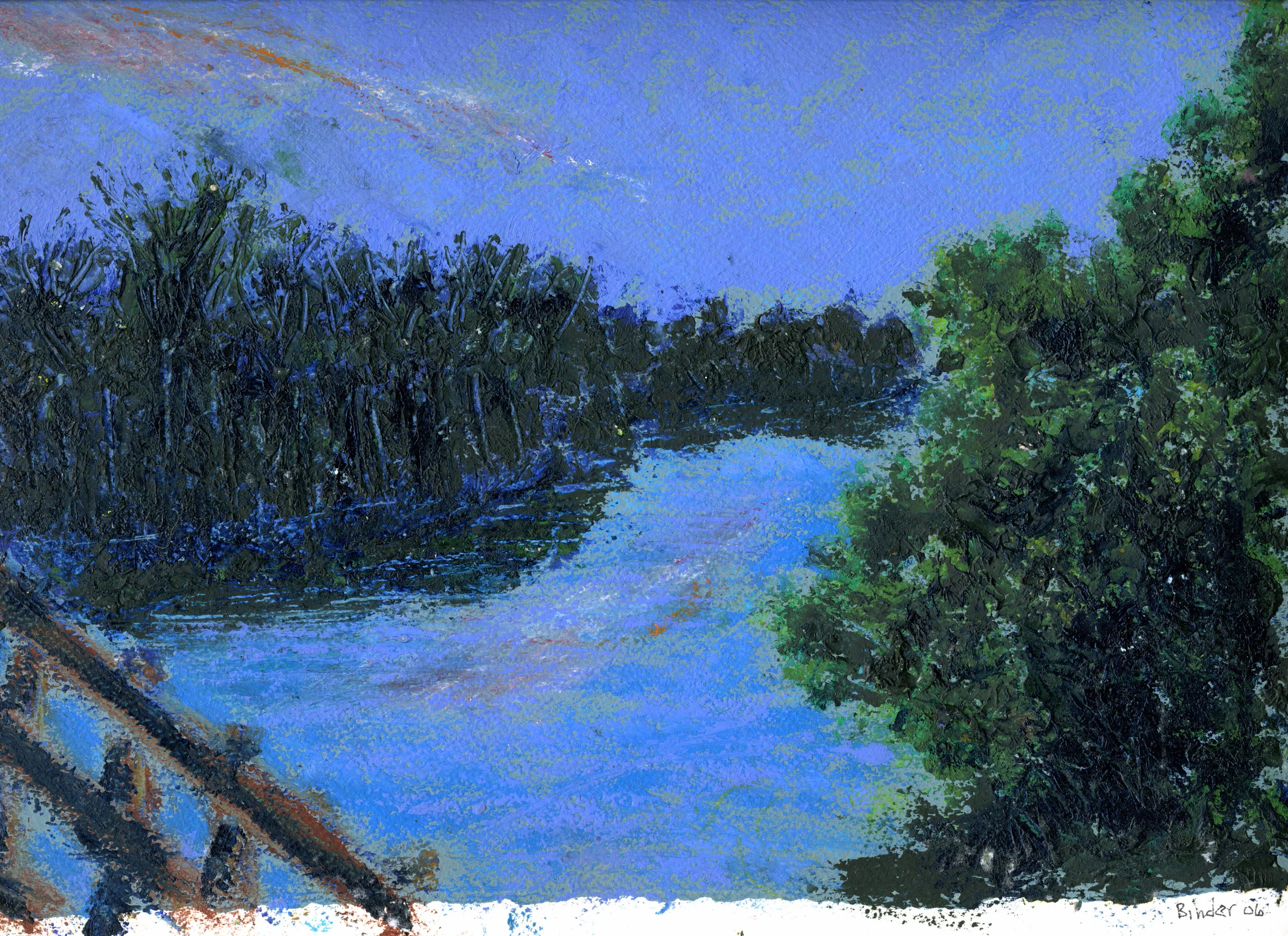 Sunset, Bowman’s Beach, Sanibel Island Oil on paper 10” x 13 1/4” Click image to enlarge ⦿ Inquire