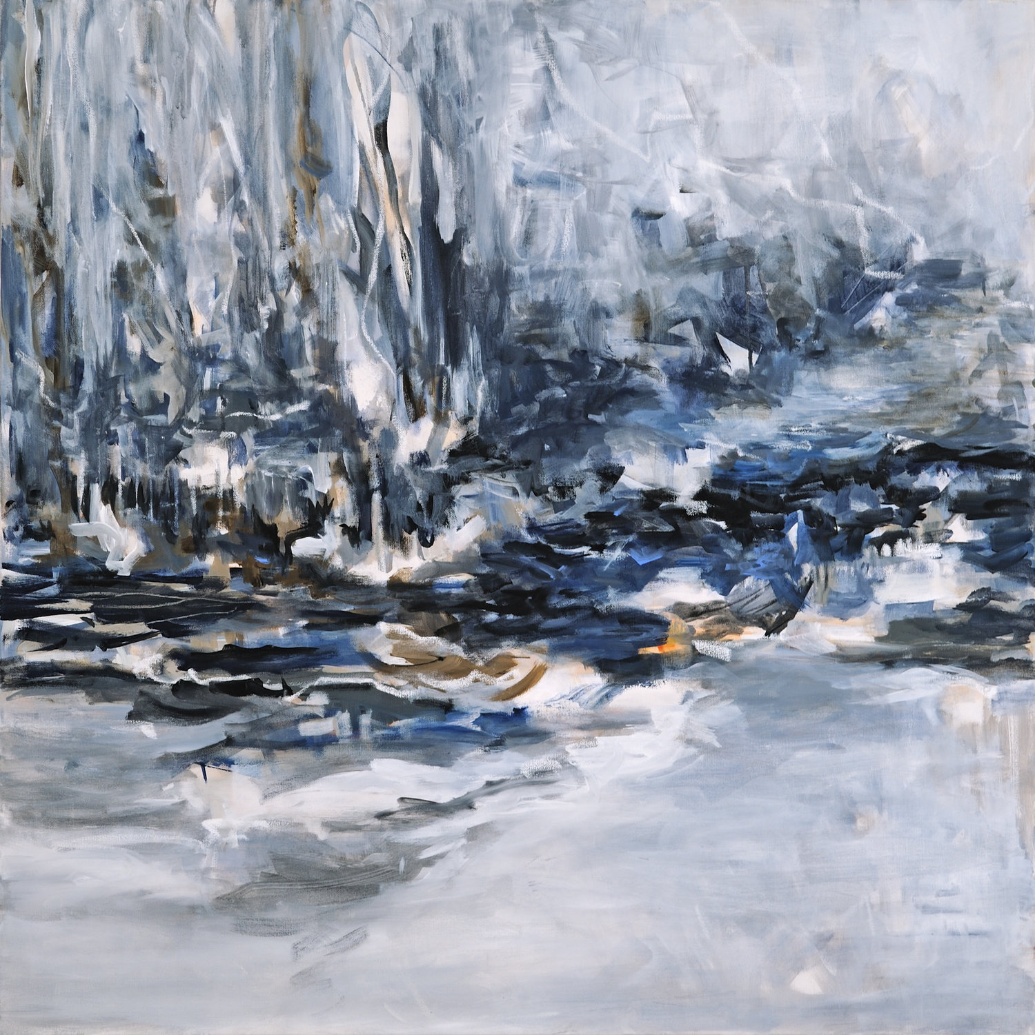 Coastal Winter , Mixed media, 36” x 36”. Inquire.