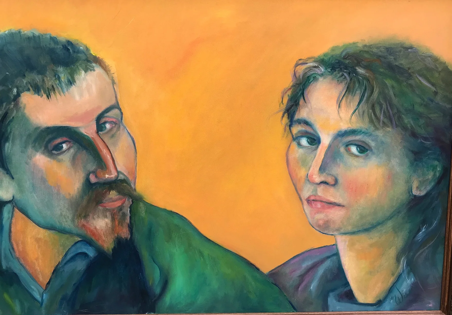Homage to Gauguin, Eleanor K. Wang, oil paint, 24” x 36”