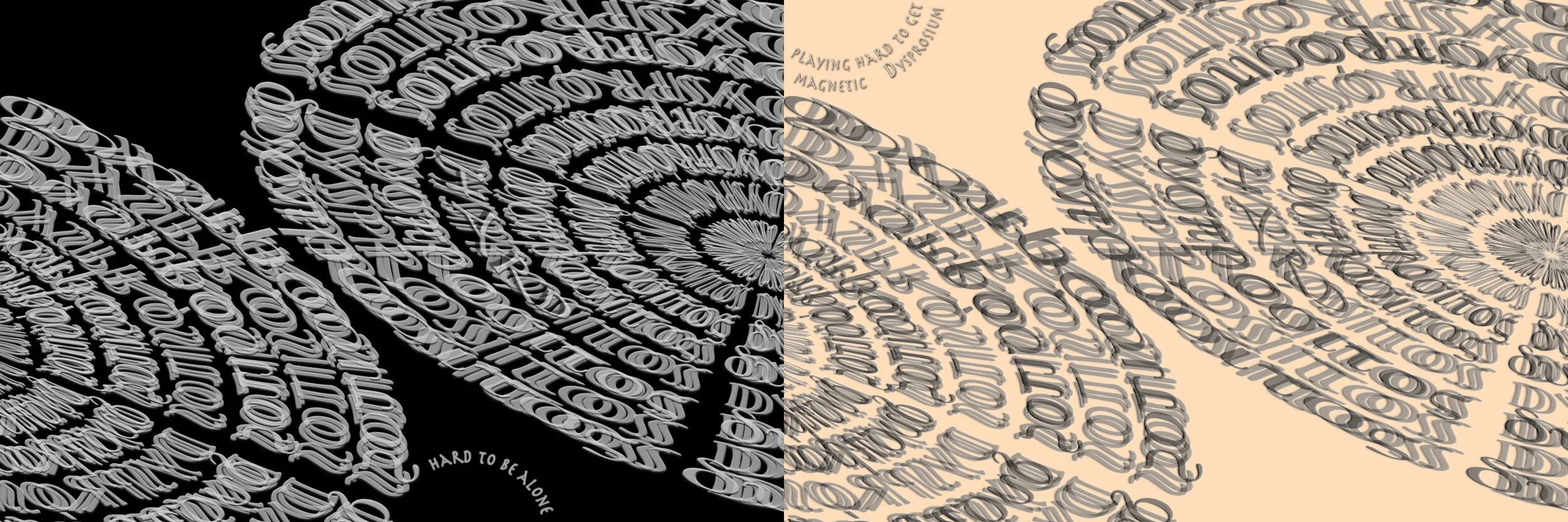 Dysprosium 66 Archival Pigment Print with Beeswax Mounted on Birch Panel 12” x 36” Click image to enlarge ⦿ Inquire