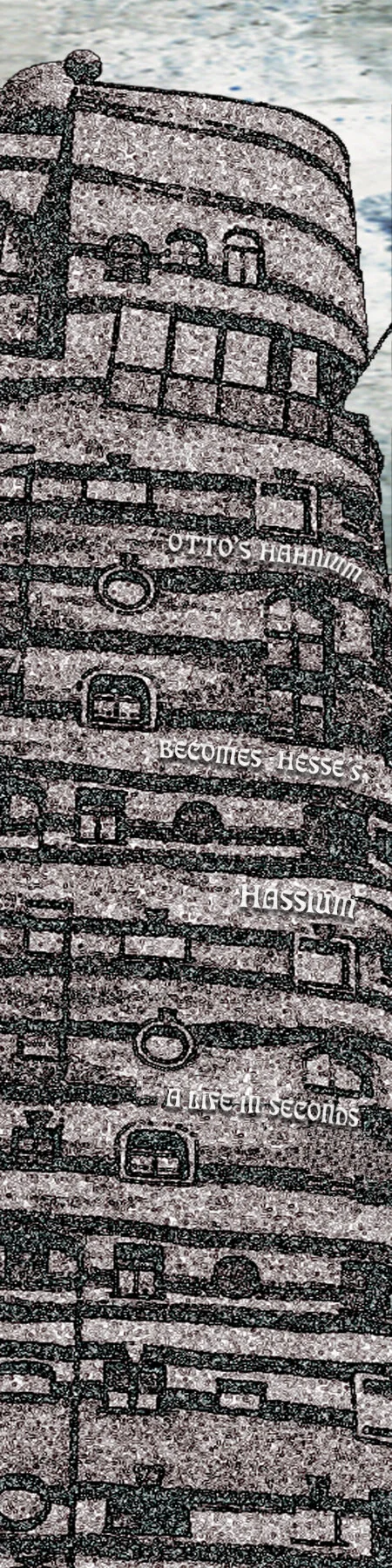 Hassium Archival Pigment Print with Beeswax Mounted on Birch Panel 24” x 6” Click image to enlarge ⦿ Inquire