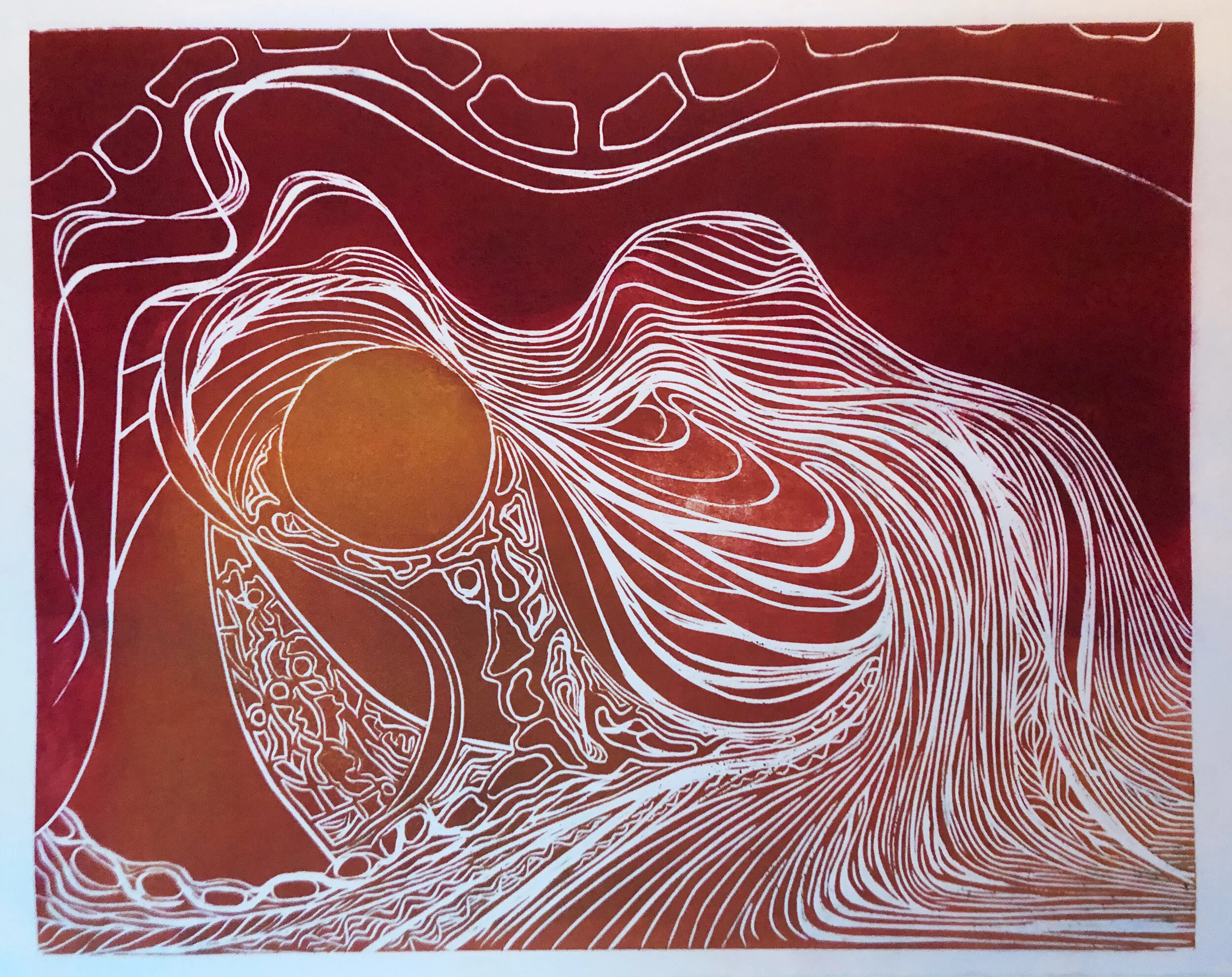 Icon (1 of 4) Woodcut print 16” x 20” Click image to enlarge ⦿ Inquire