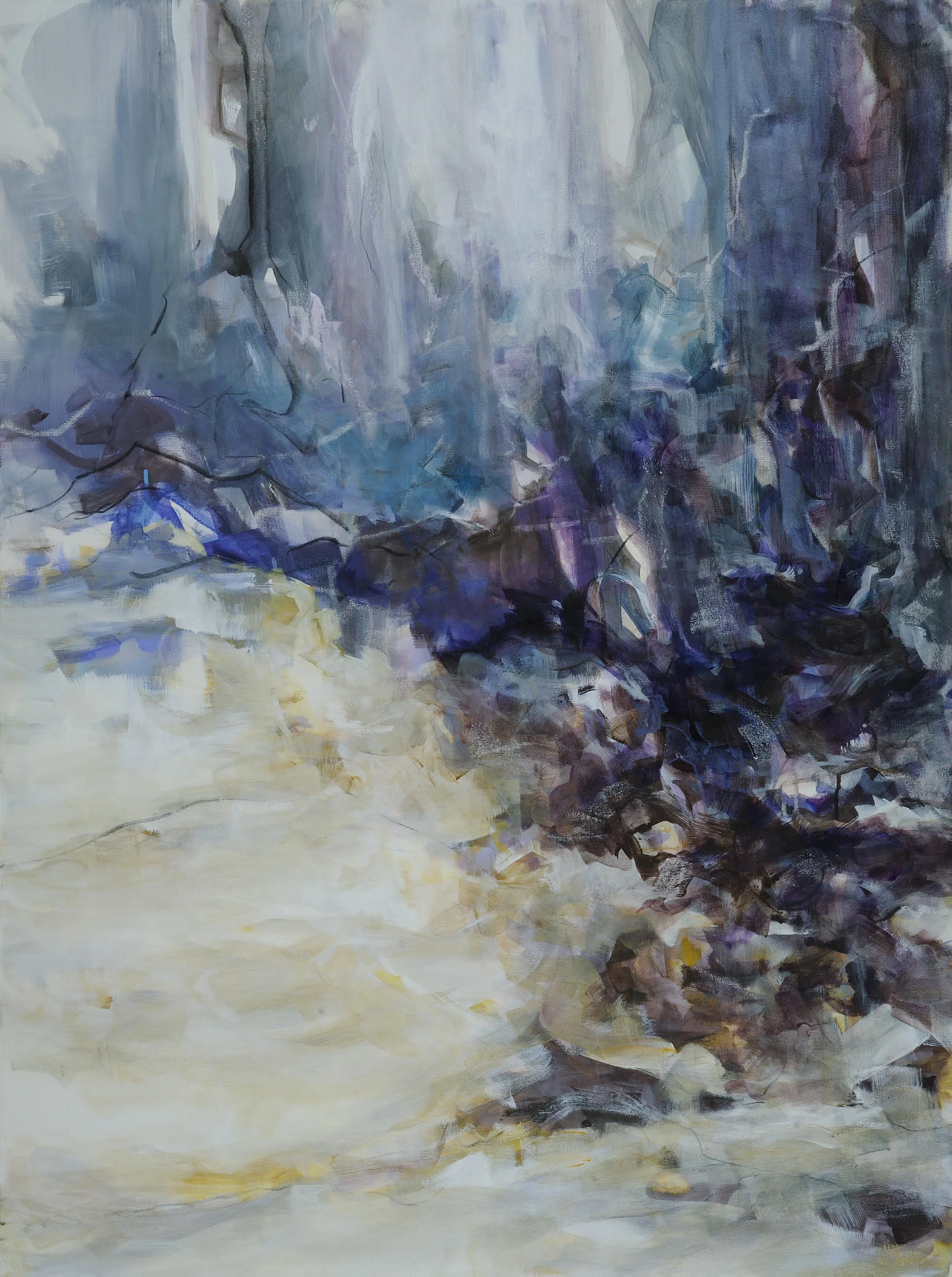 Cascade Mixed Media on Canvas 36” x 48” $3500