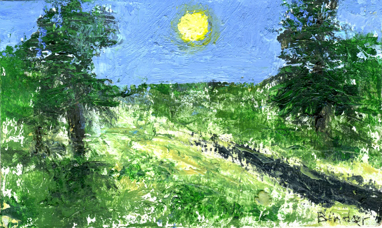 Sunrise Oil on cardboard 3“ x 5“ Click image to enlarge ⦿ Inquire