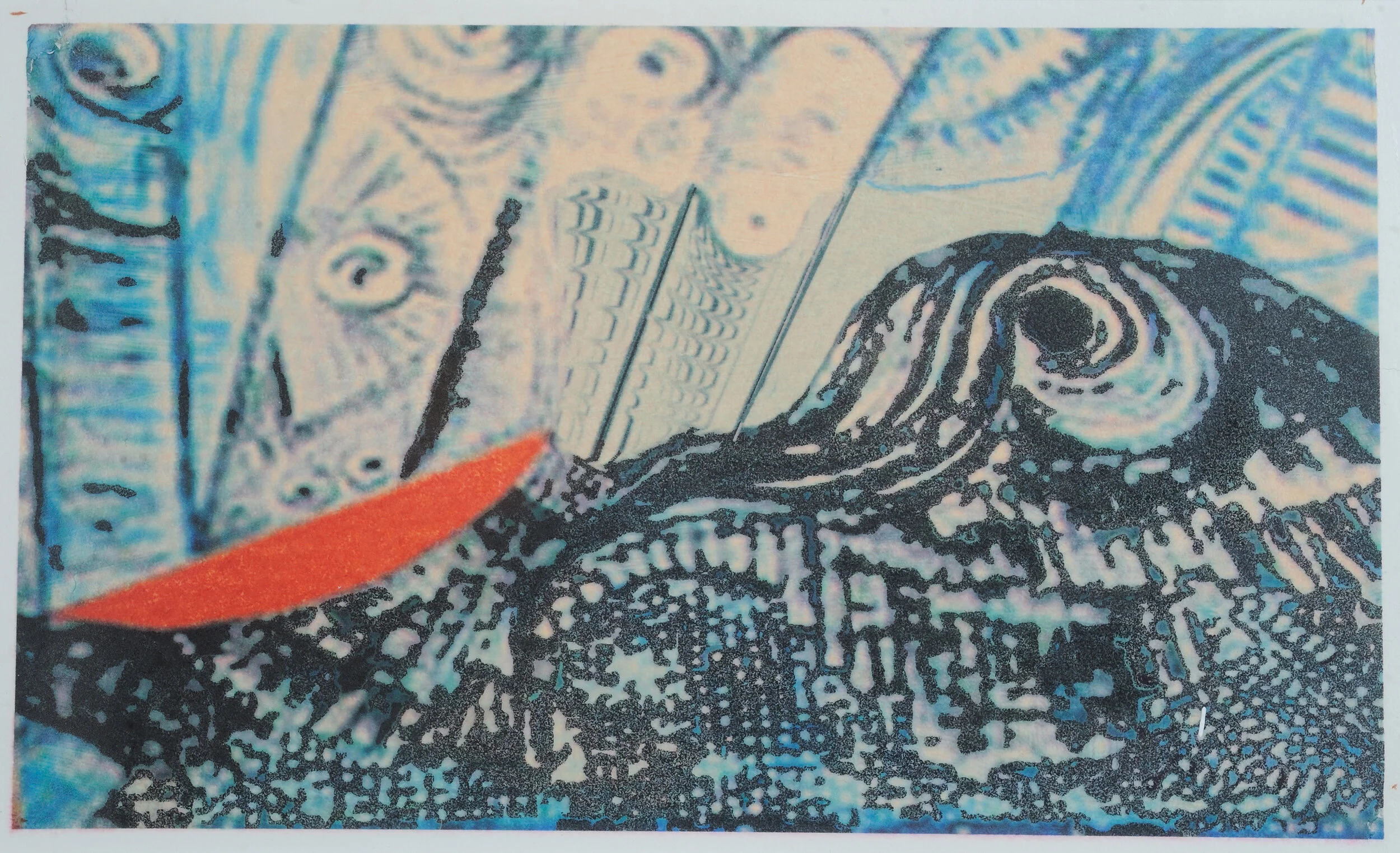 Fishing Boat Mixed media on paper Click image to enlarge ⦿ Inquire