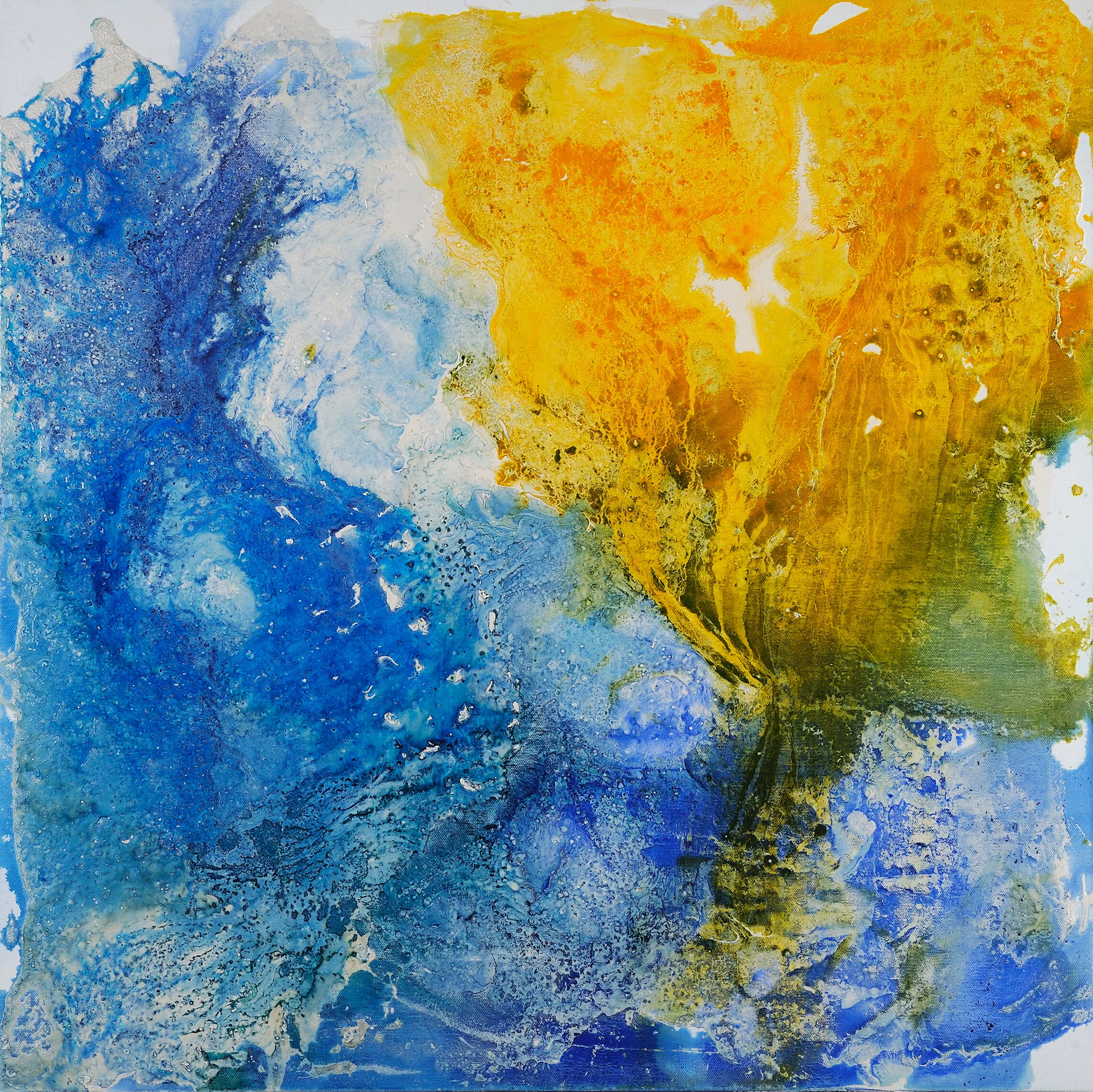 Andaman Sea #2 2019 Latex and oil on canvas 30 x 30 in. Click image to enlarge ⦿ Inquire