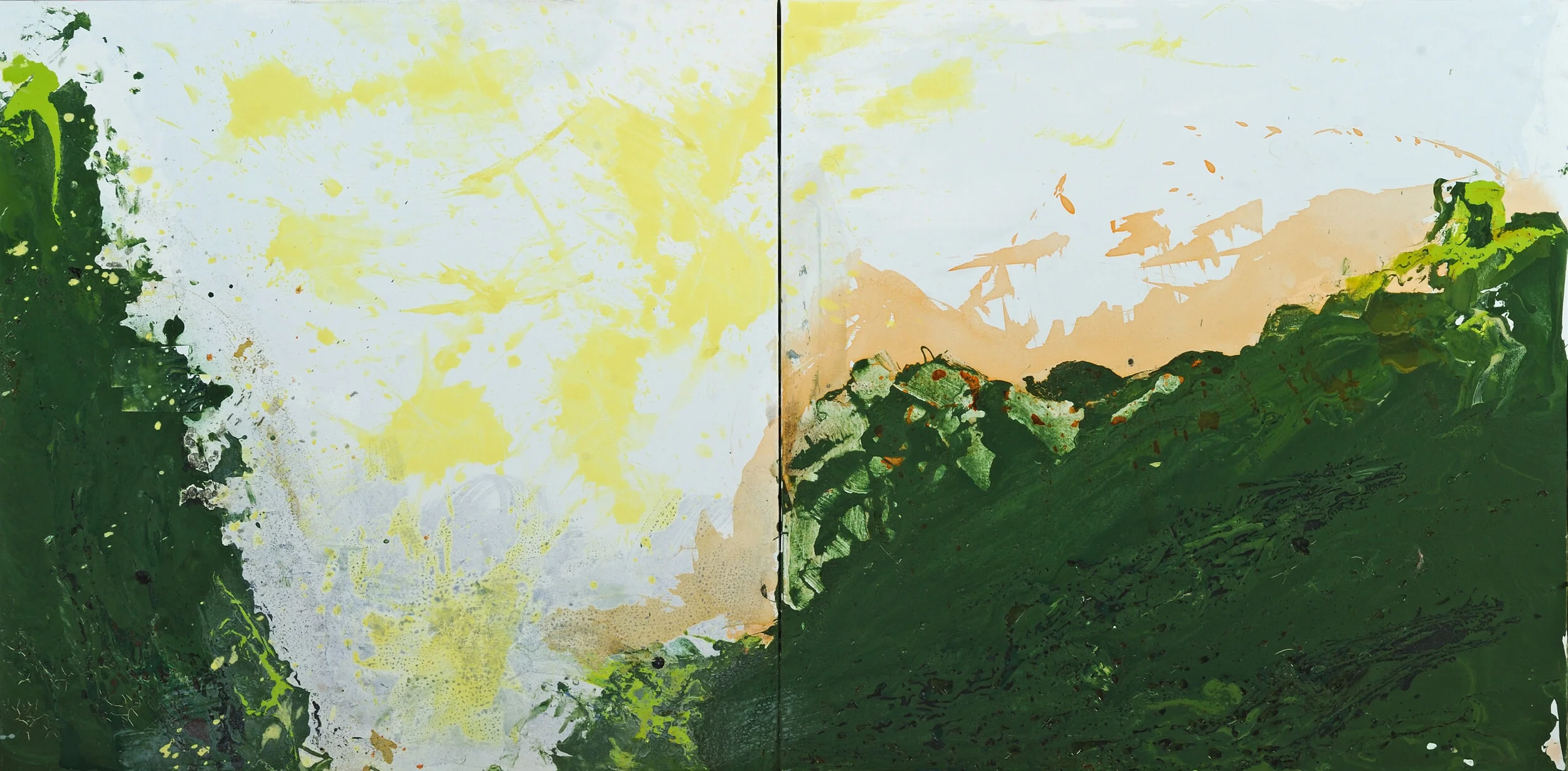 Andaman Sea #1 2019 Latex and oil on canvas 30 x 60 in. Click image to enlarge ⦿ Inquire