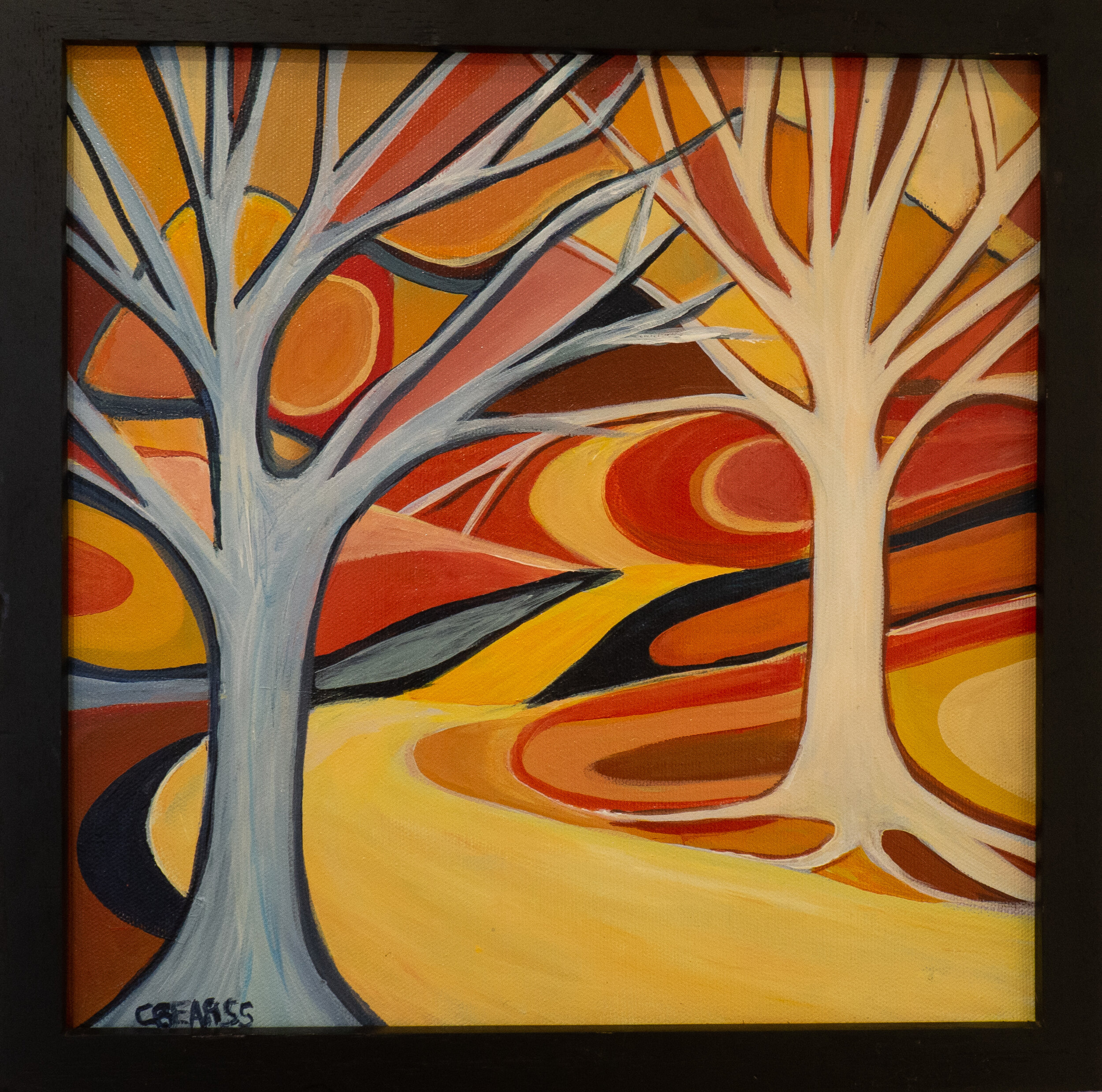 Golden Road Cheryl Bearss Acrylic on Canvas 12 x 12 in. Click image to enlarge ⦿ Inquire