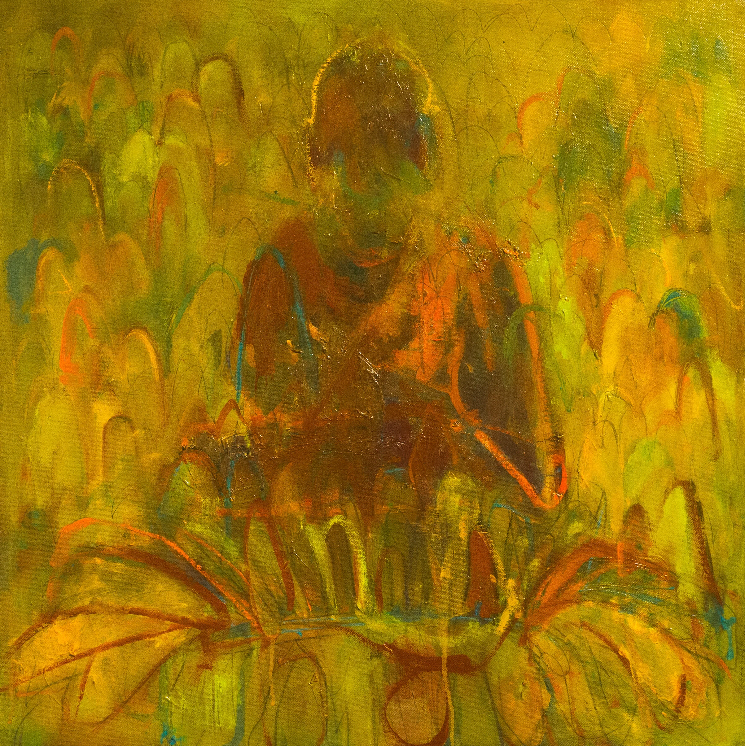Spring Sit Eleanor Kotlarik Wang Oil on Canvas 24 x 24 in. Click image to enlarge ⦿ Inquire