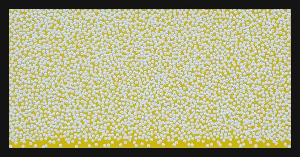 7777777 #496 Yuno Baswir Acrylic on canvas 24 x 48 in. Click image to enlarge ⦿ Inquire