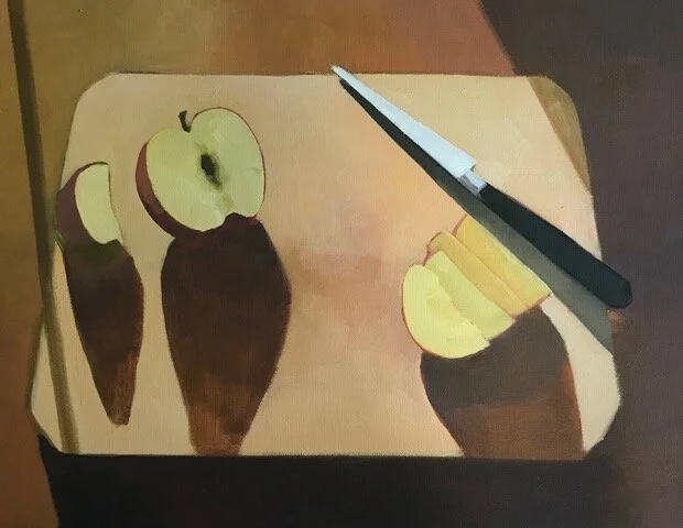 Slices of Apple Jane Kell Oil on canvas 14 x 18 in. Click image to enlarge