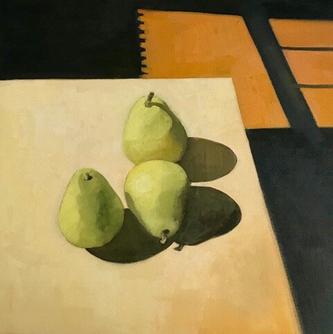 Pears Jane Kell Oil on canvas 18 x 18 in. Click image to enlarge ⦿ Inquire
