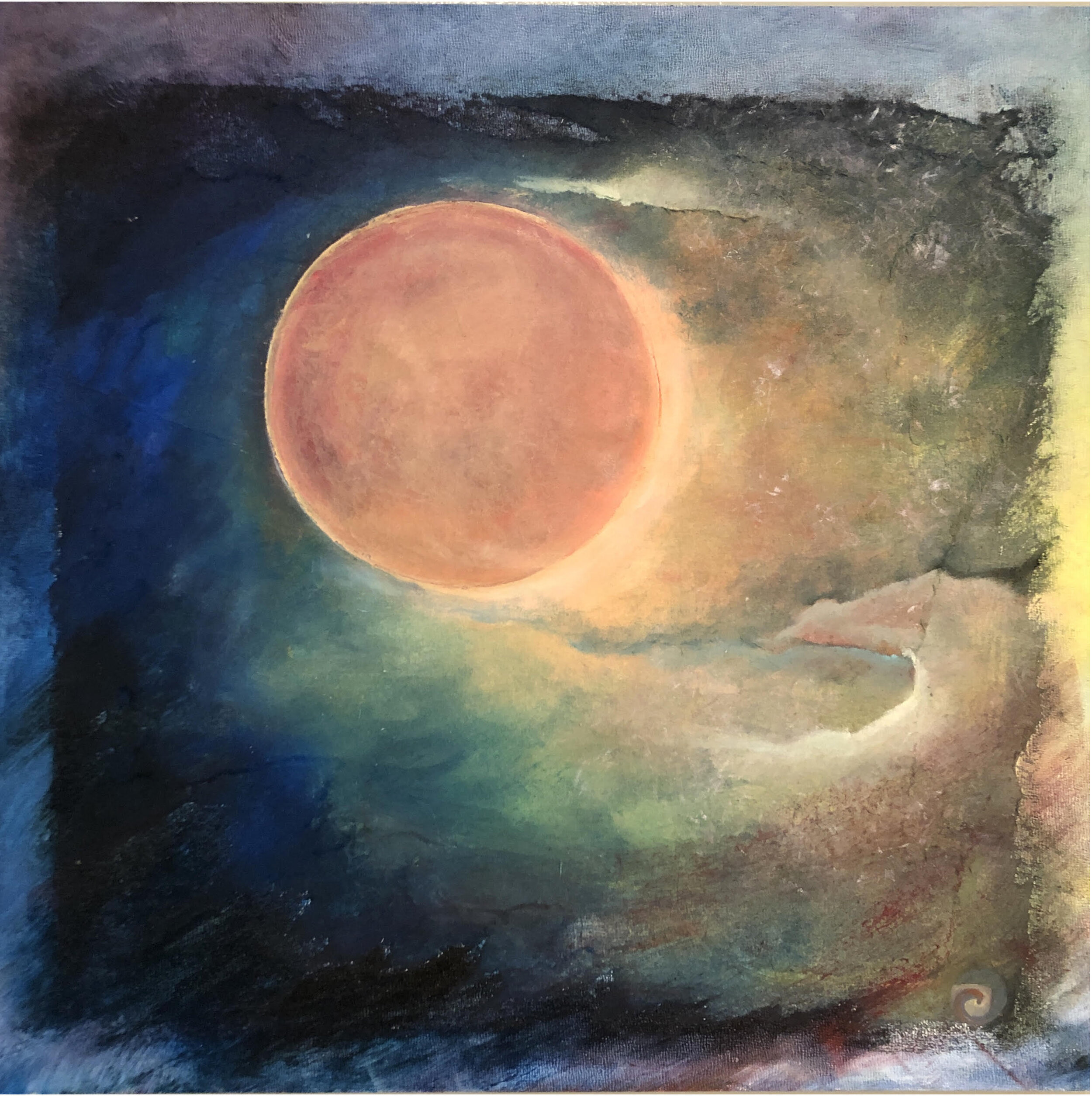 Looking Up Carolee Jakes Mixed media on raised panel 18 x 18 in. Click image to enlarge ⦿ Inquire