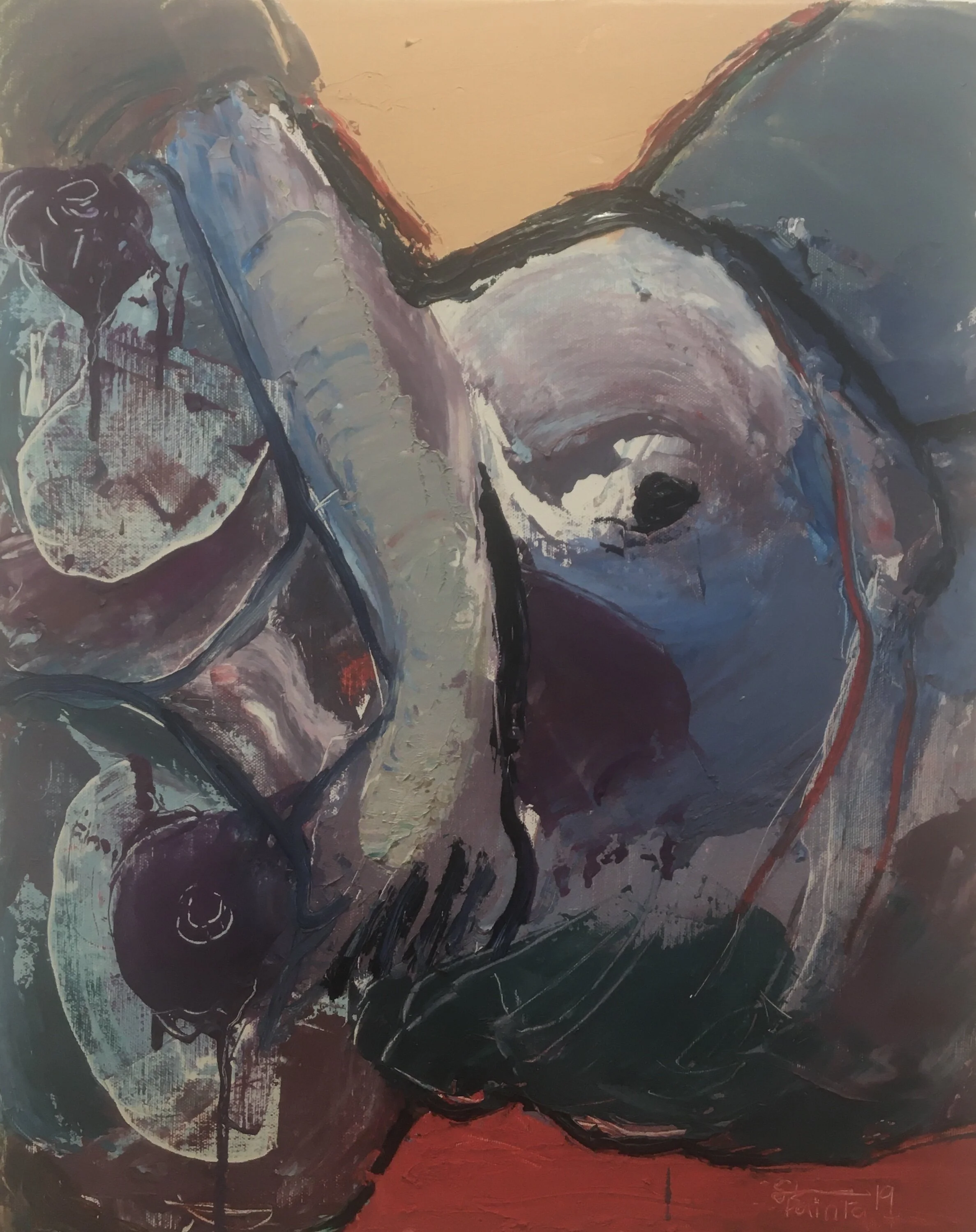 Selfie of a Torso Shawn Lindsay Oil on Canvas 12 x 16 in Click image to enlarge ⦿ Inquire