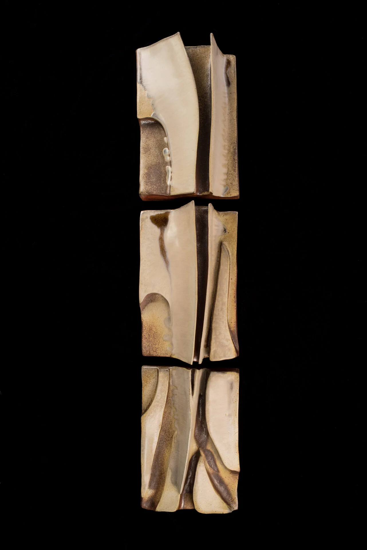 Abstraction II Lisa Battle Ceramic (3-part wall sculpture) 56 x 11 x 5 in. Click image to enlarge ⦿ Inquire