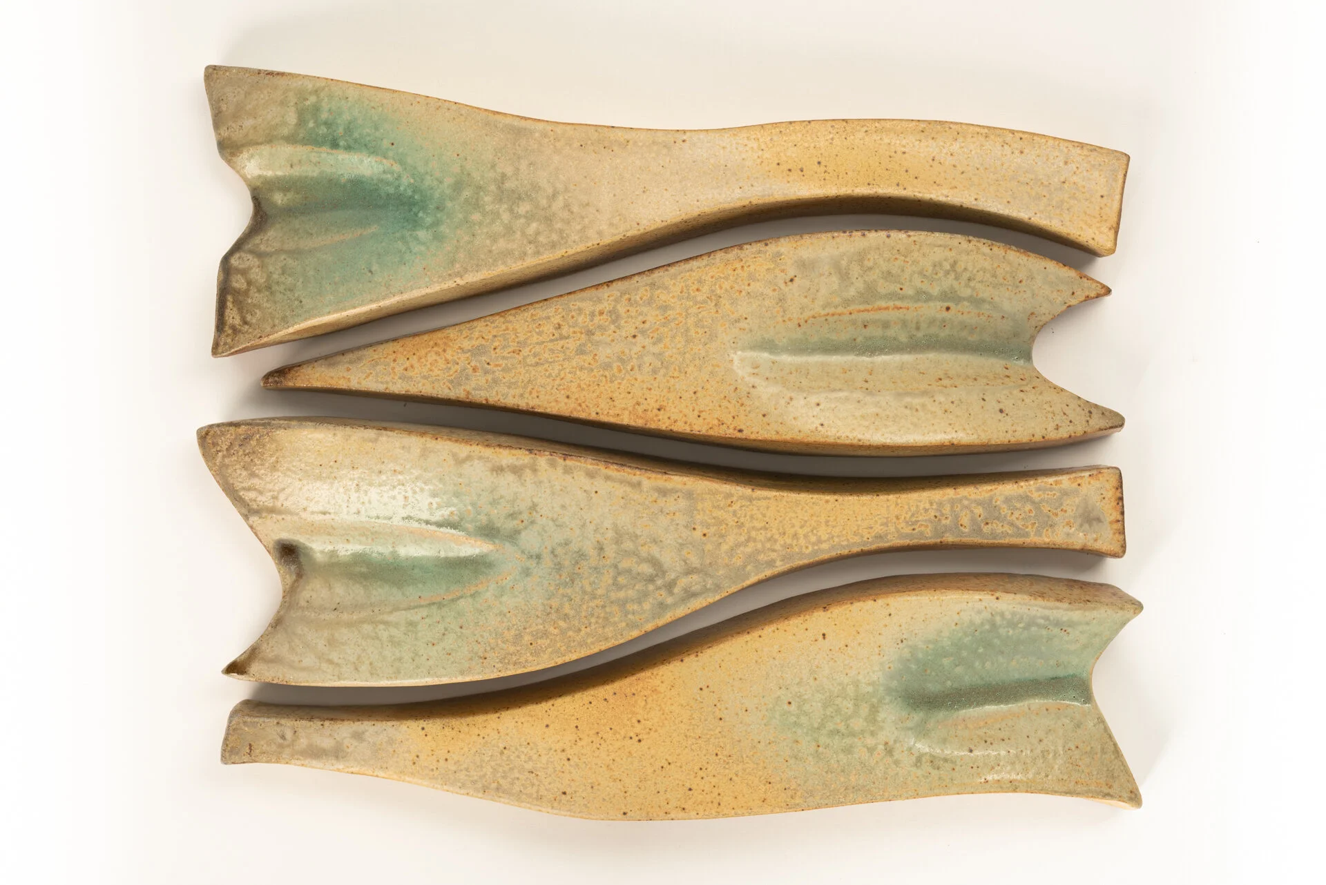 Ripple Lisa Battle Ceramic (4-part wall sculpture) 17 x 22 x 3 in. Click image to enlarge ⦿ Inquire