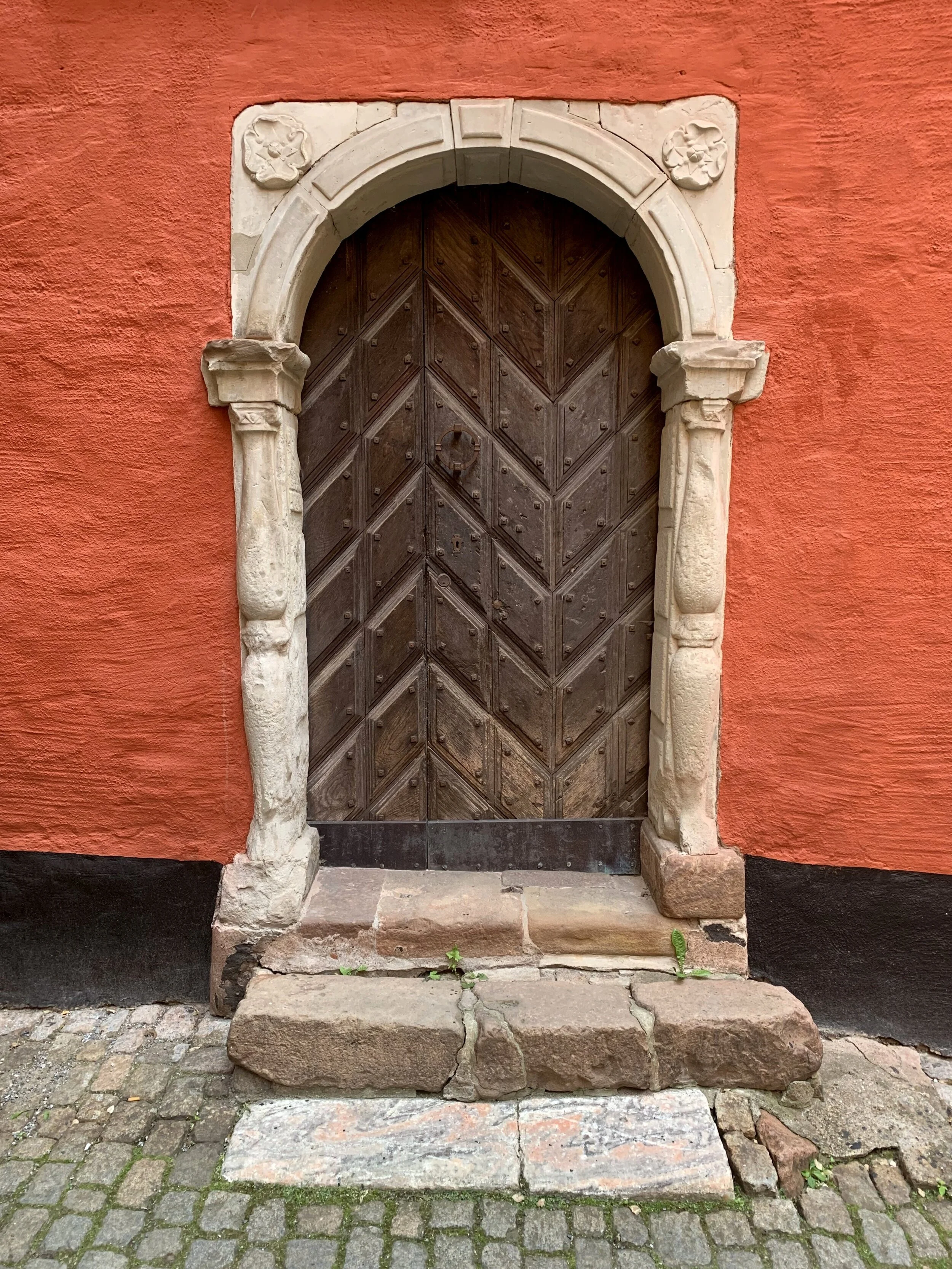 Susan Raines "Chevron Door, Stockholm" Archival Photograph Image size - 10 3/4 x 14 1/2 Framed size - 18 x 22 Click image to enlarge ⦿ Inquire