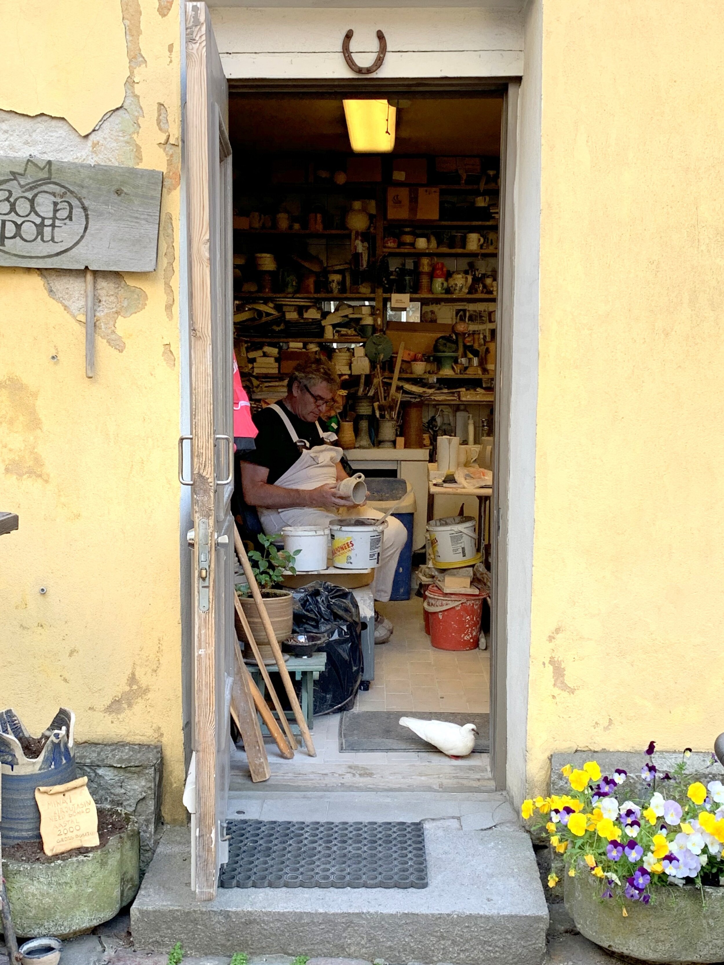 Susan Raines "Bocapott Door with White Dove, Tallinn, Estonia" Archival Photograph Image Size - 10 3/4 x 14 1/2 inches Framed Size - 16 x 20 inches Click image to enlarge ⦿ Inquire