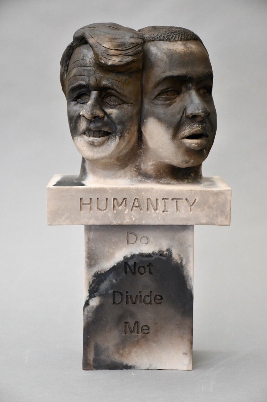 Do Not Divide Me (2020) Chris Corson 18” x 10” x 8” Pit-fired ceramic Click image to enlarge ⦿ Inquire