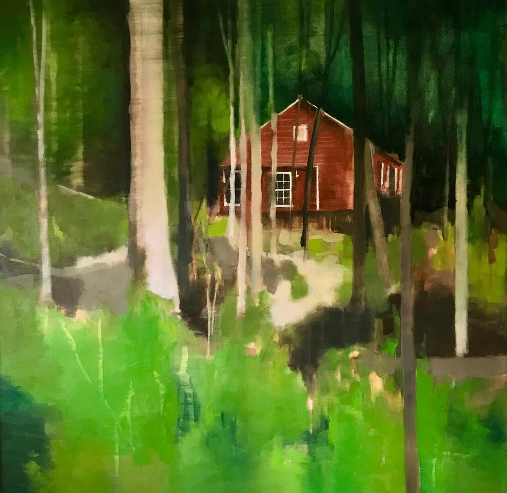 The Old School House 1864 Jane Kell Oil on canvas 31 x 31 in. Click image to enlarge ⦿ Inquire