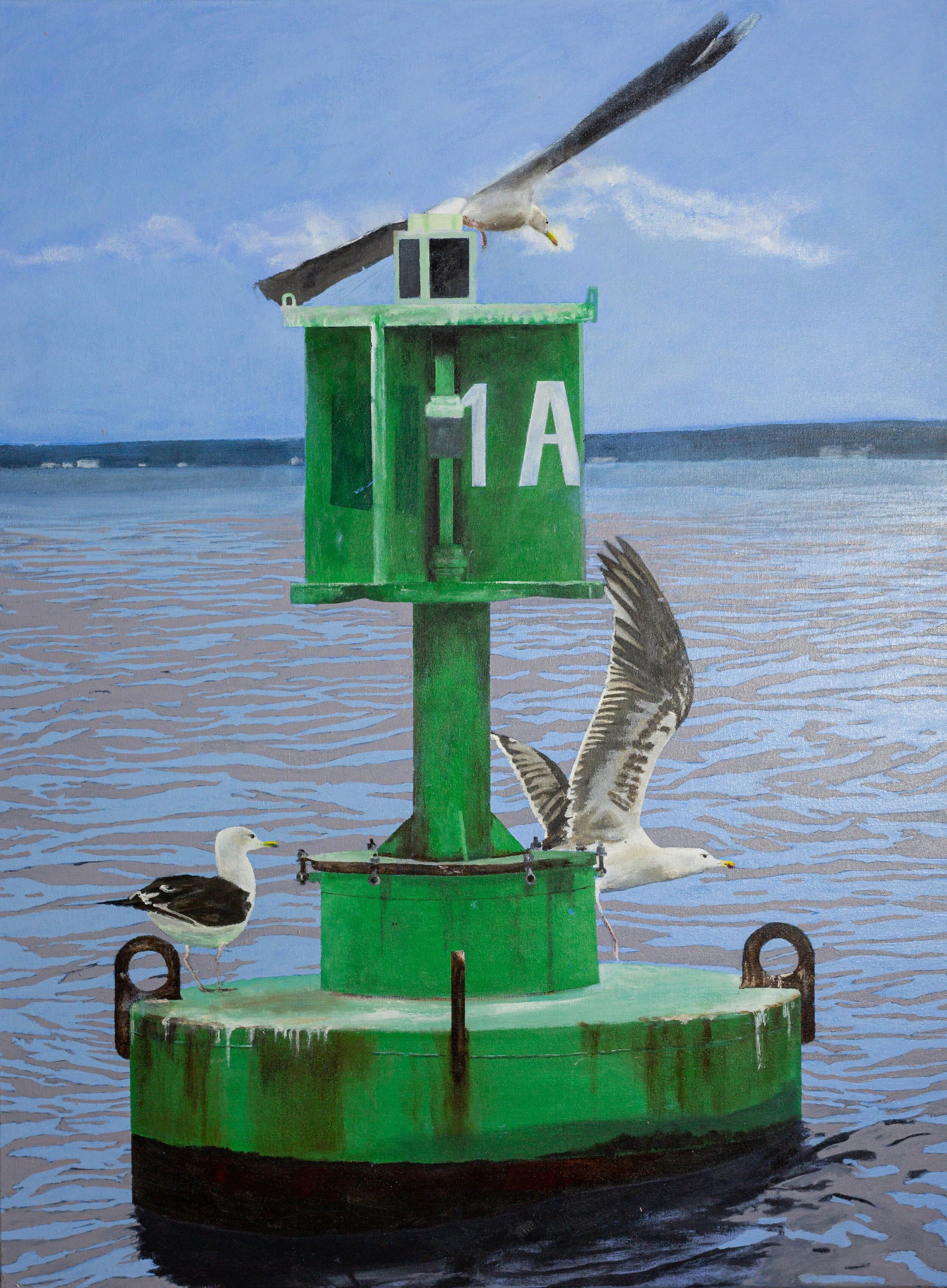 Chesapeake Triad Thierry Guillemin Acrylic on canvas 40 x 30 in. Click image to enlarge ⦿ Inquire