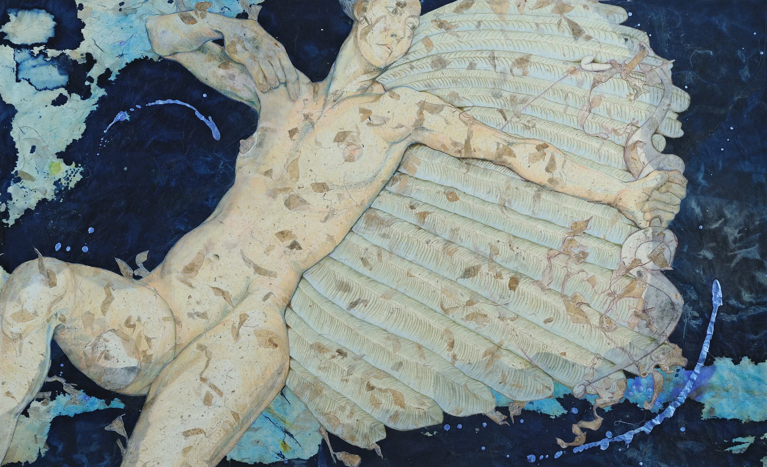 Female Eros Micheline Klagsbrun Mixed media with cyanotype on paper 25 x 41.5 in. Click image to enlarge ⦿ Inquire