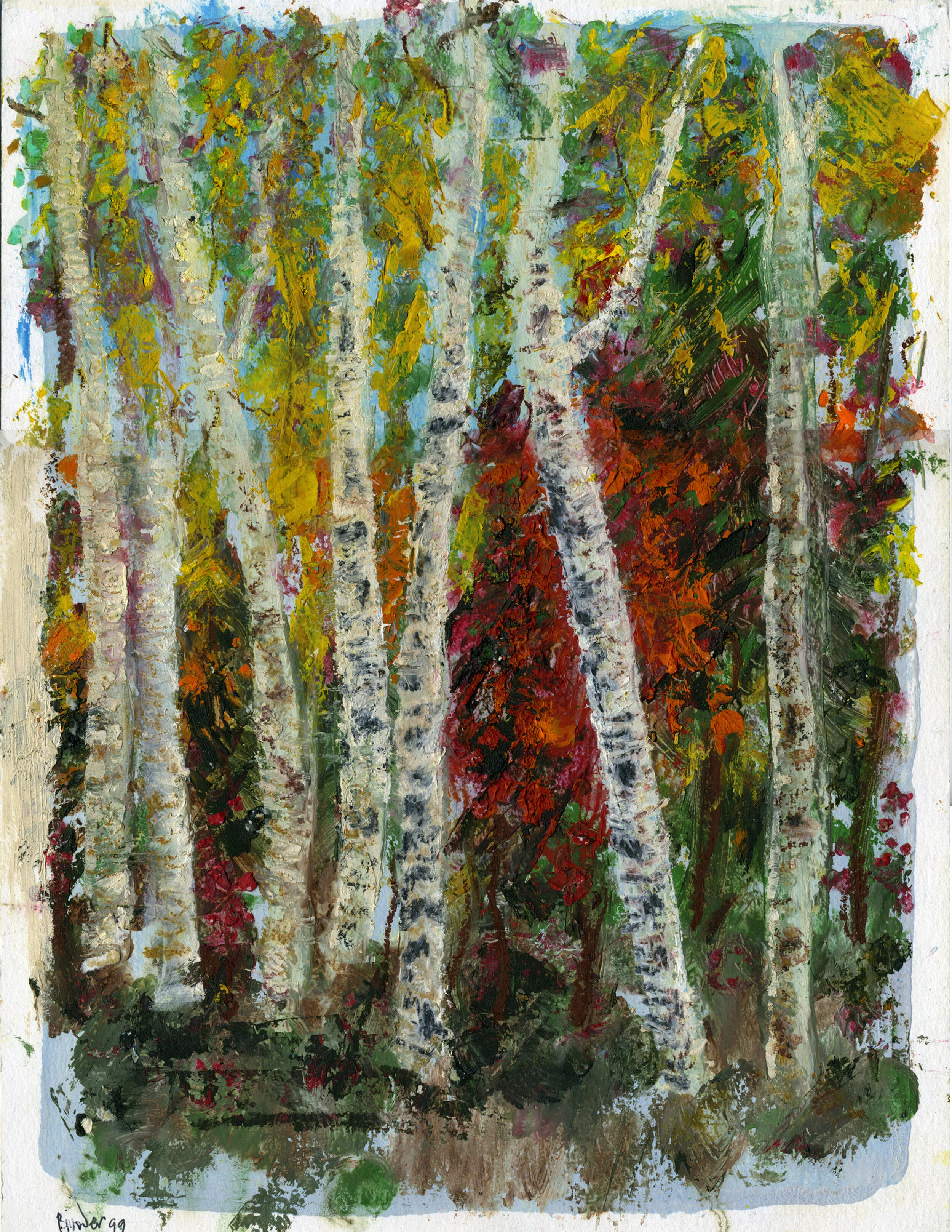 Burst of Fall Colors (Off the Road, Lac St. Germain, Quebec) Gordon Binder Oil on paper 13-3/4 x 10 in. (17 x 13 in. framed) Click image to enlarge ⦿ Inquire