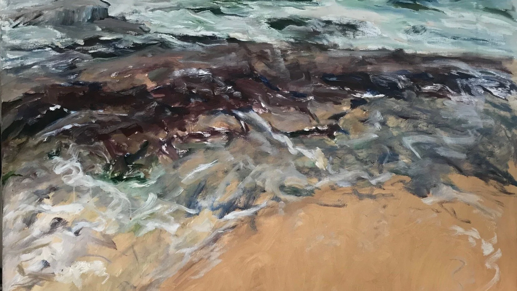 Vieques’ Coast Suzanne Goldberg Oil on canvas 24 x 36 in. Click image to enlarge ⦿ Inquire