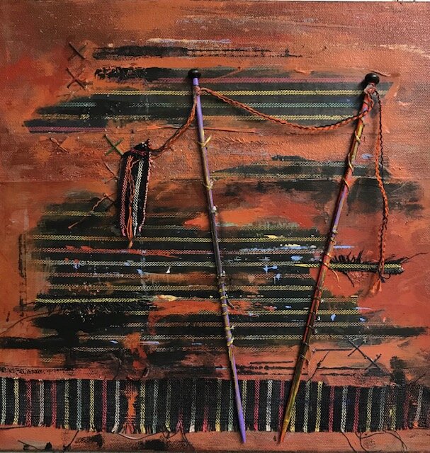 Strands of Many Colors Eleanor K. Wang Mixed Media 12 x 12 in. Click image to enlarge ⦿ Inquire