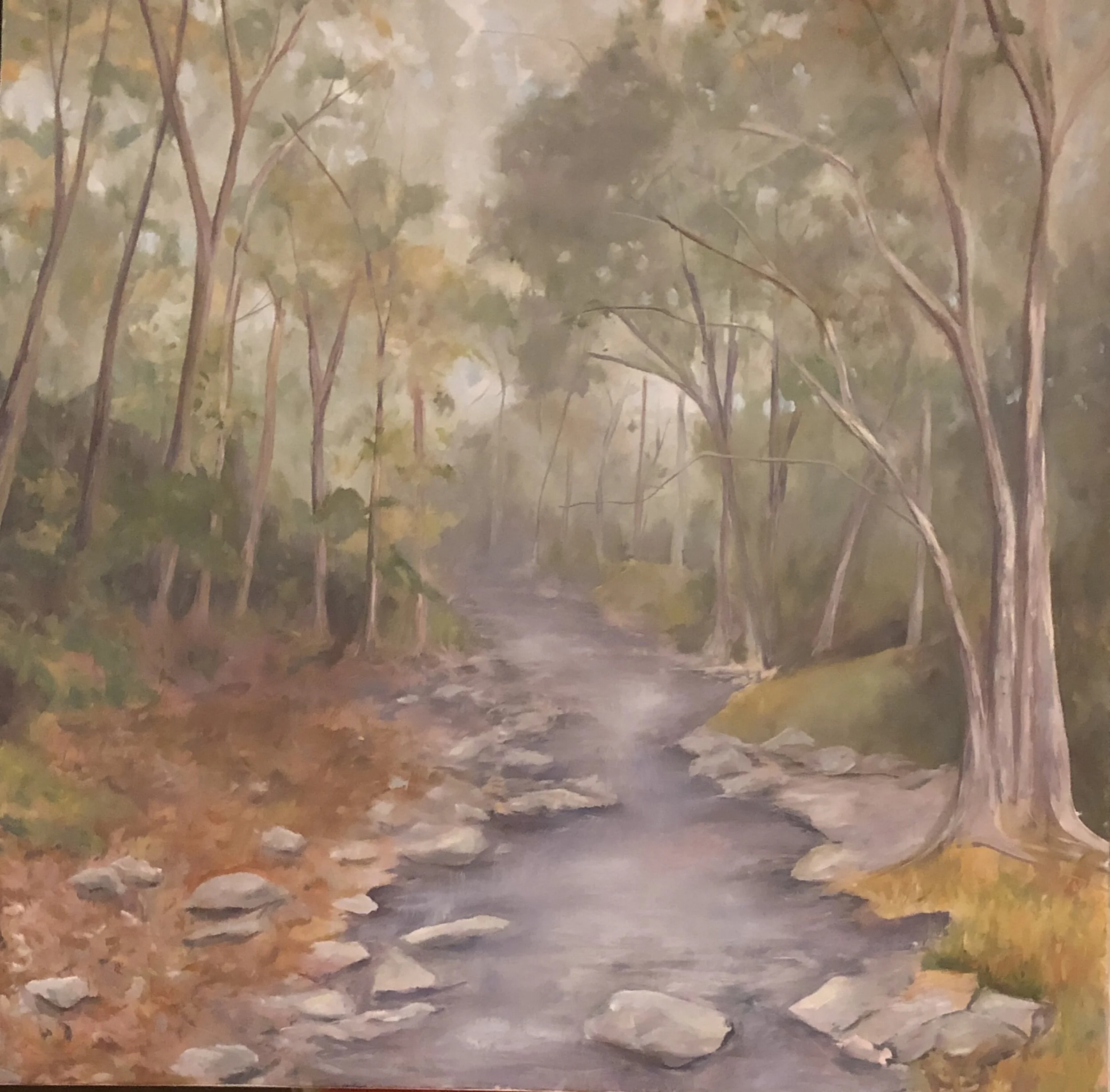 When I am stuck in a day that’s gray Cheryl Ann Bearss Oil on canvas 30 x 30 in. Click image to enlarge ⦿ Inquire