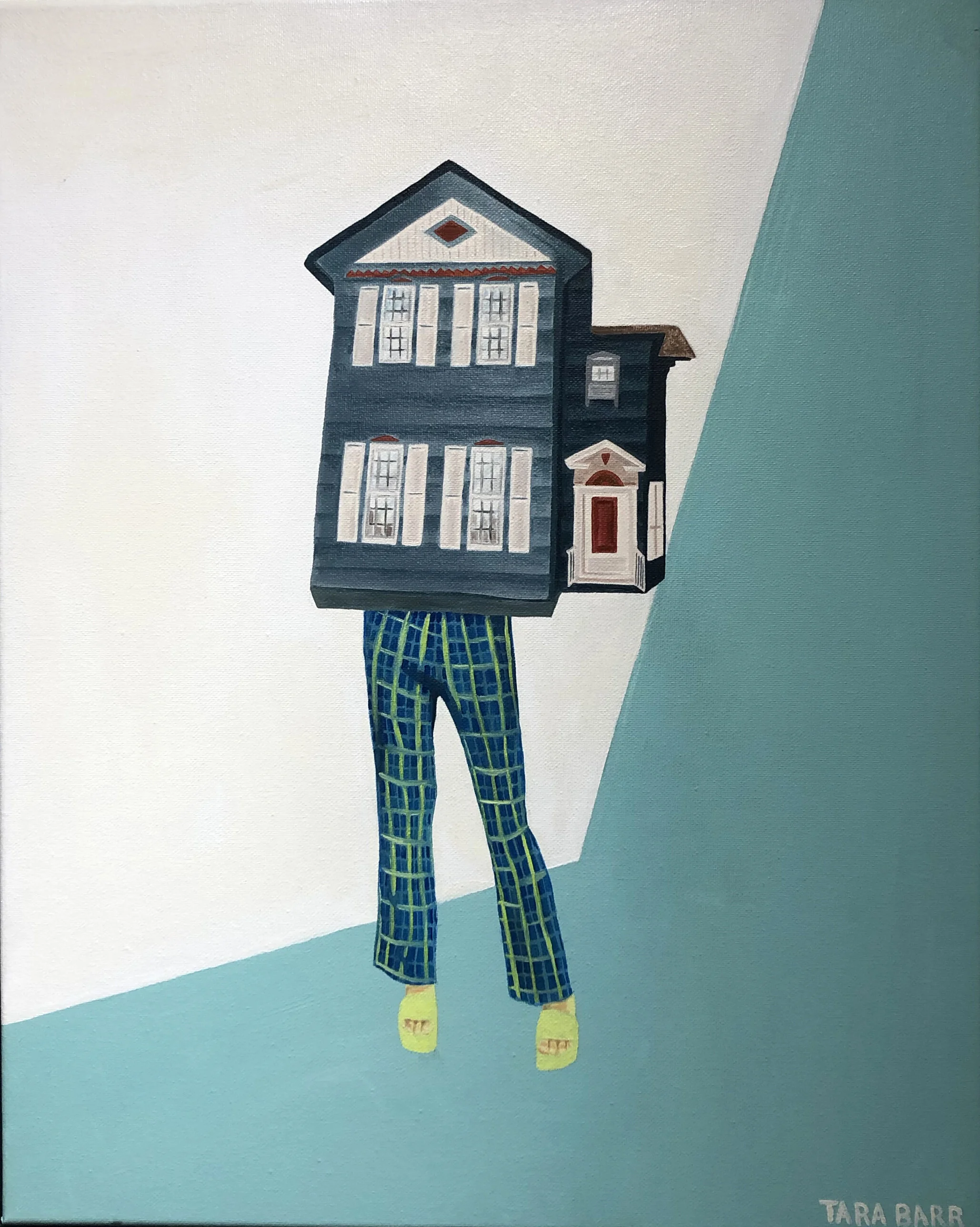 Woman House Tara Barr Oil and Acrylic on Canvas 20 x 16 in. Click image to enlarge ⦿ Inquire