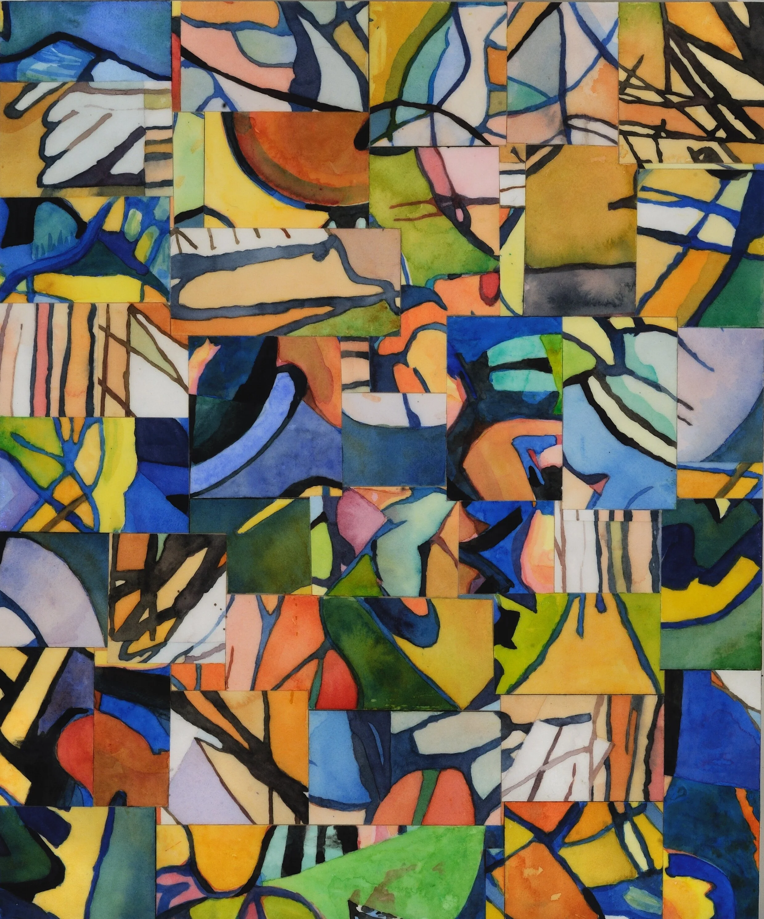 You Too Can Deborah Addison Coburn Watercolor collage on board 20 x 24 in. Click image to enlarge ⦿ Inquire