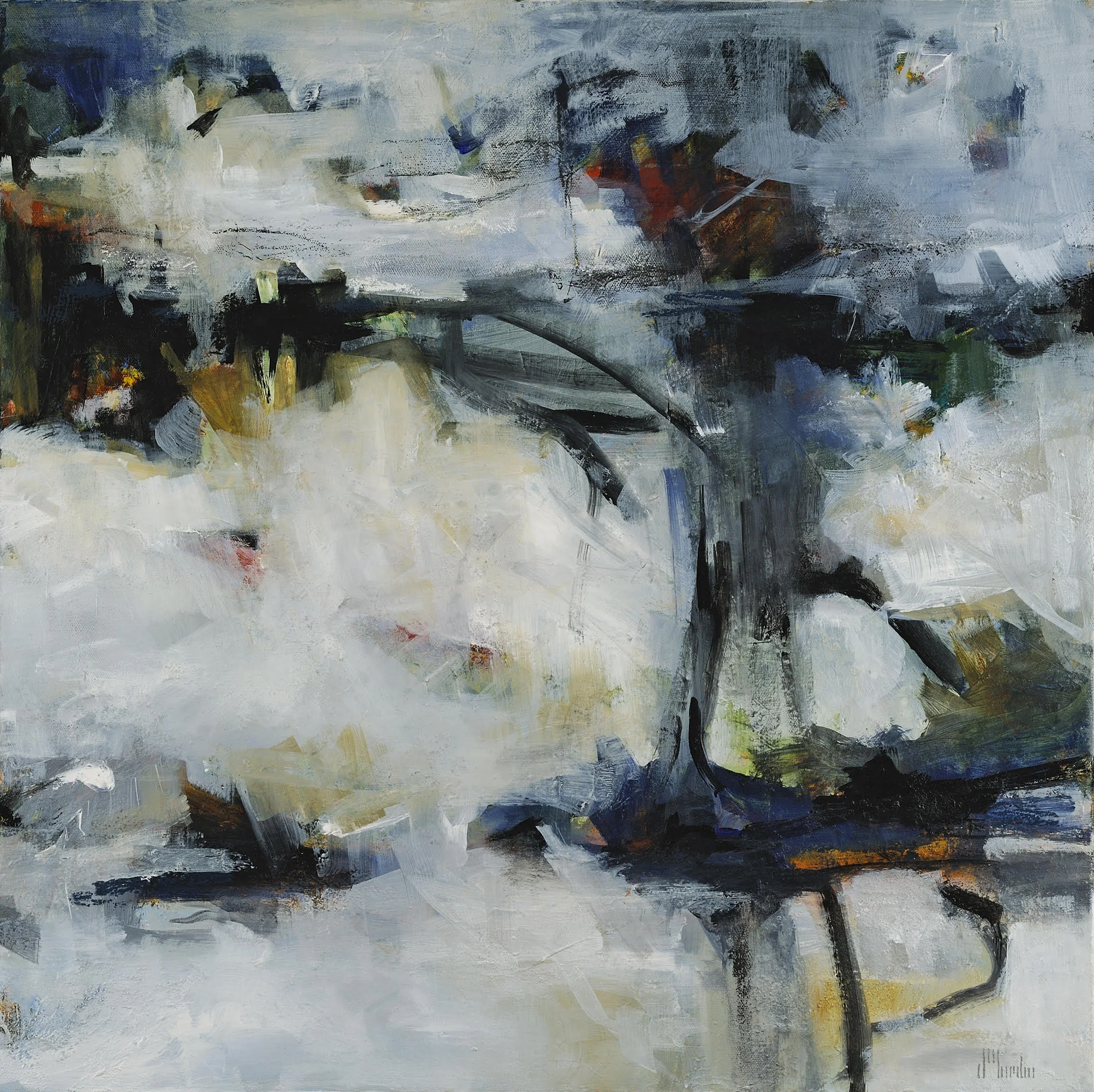 Ice Fishing Suzanne Yurdin Mixed media on canvas 24 x 24 in. Click image to enlarge ⦿ Inquire