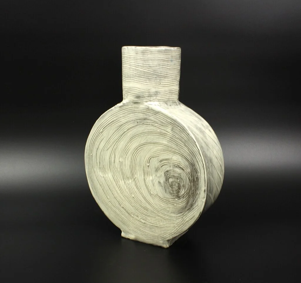Eye of the Storm J.S. Herbert Stoneware, slip, and glaze 13 x 9 ¼ x 3 in. Click image to enlarge ⦿&nbsp;Inquire