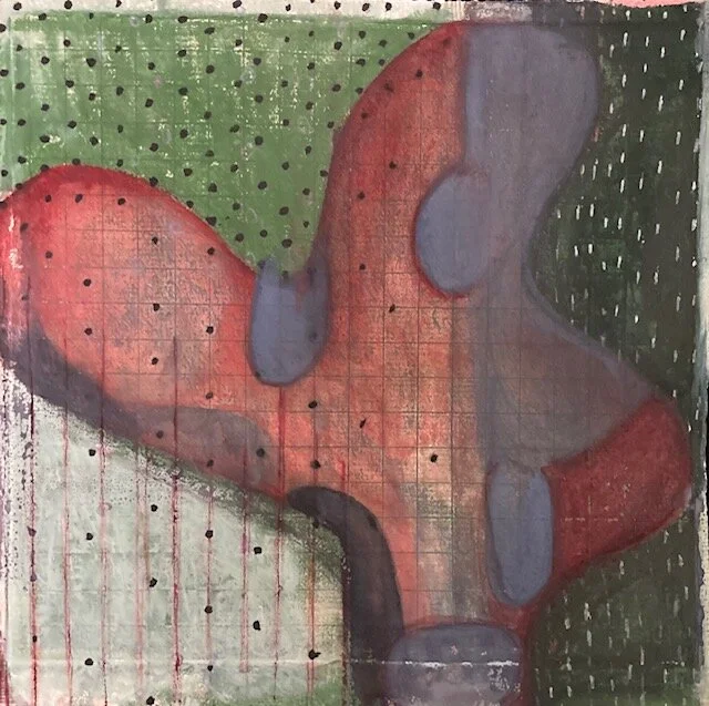 Untitled Form 2021 Kimberley Bursic Collagraph, screenprint, encaustic monotype with gouache 10 x 10 in. Click image to enlarge ⦿ Inquire