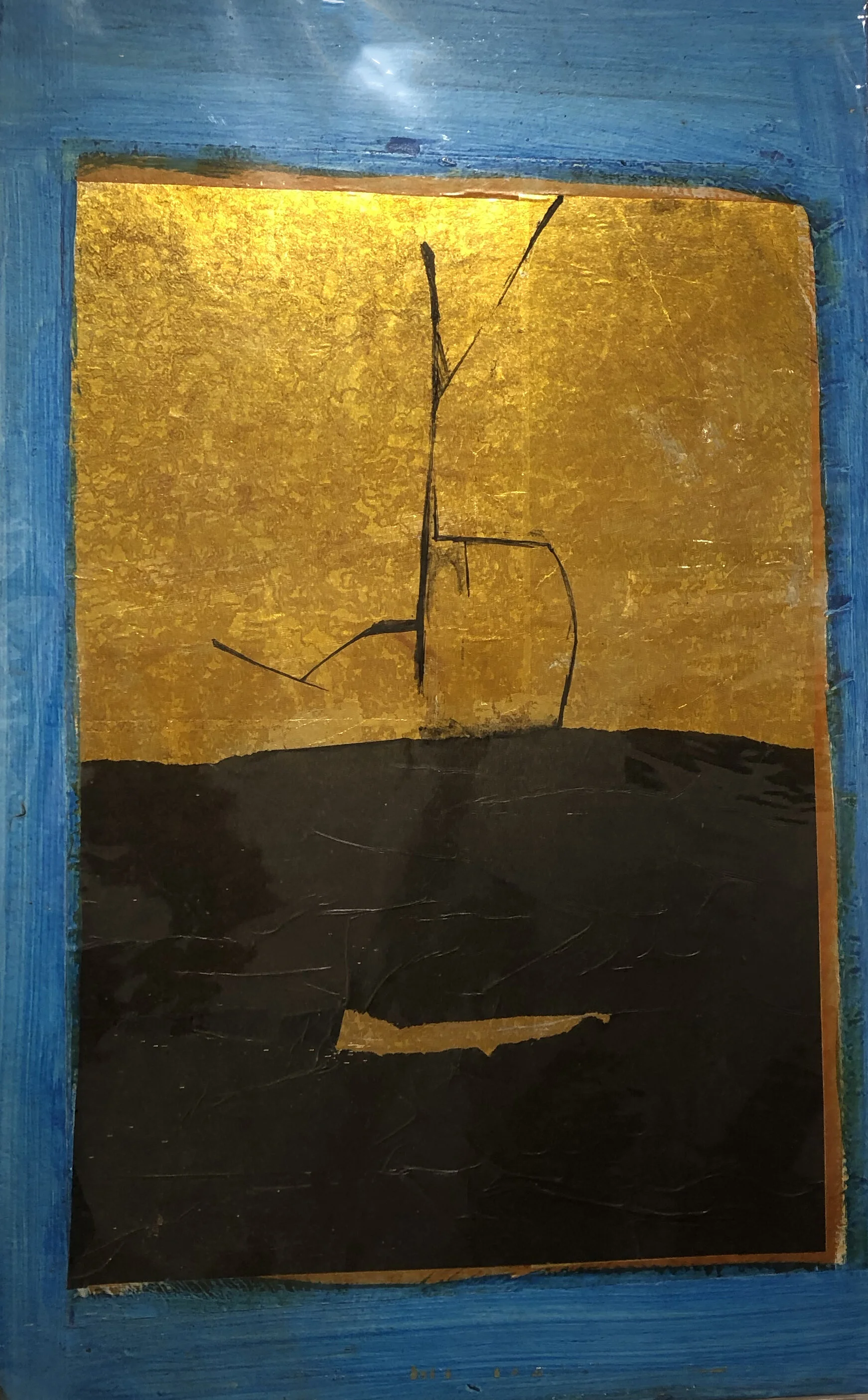 Untitled #300 Jennie Lea Knight Collaged paper and Acrylic on board 31 x 18.5 in. Click image to enlarge ⦿ Inquire