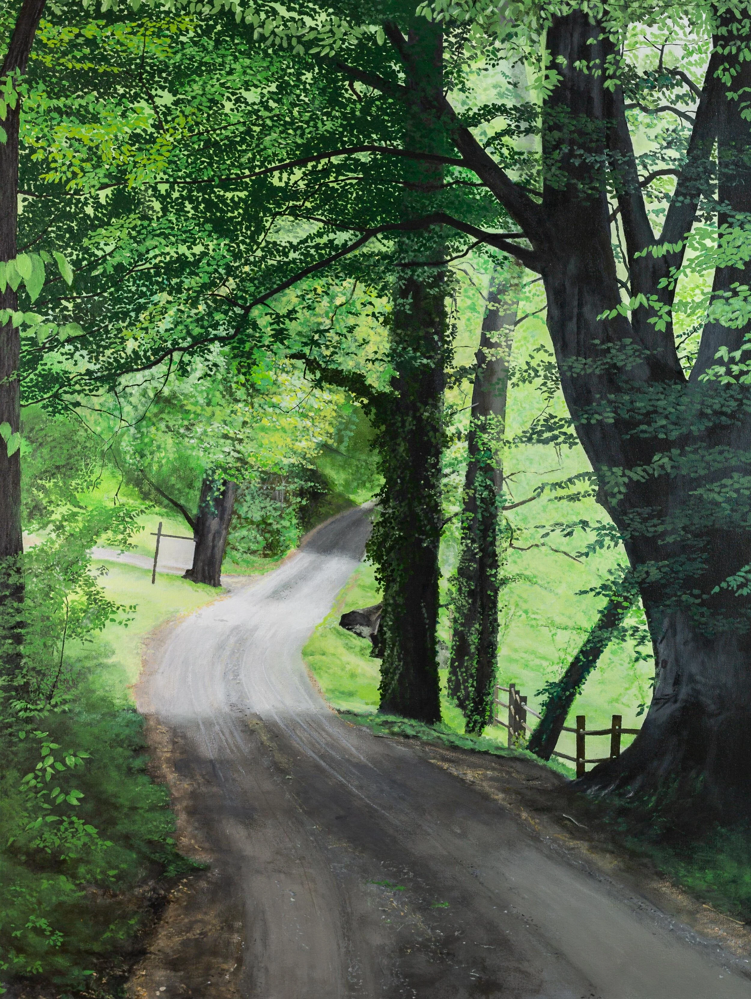 Fiddlers Hill Road Thierry Guillemin Acrylic on canvas 48 x36 in. Click image to enlarge ⦿ Inquire
